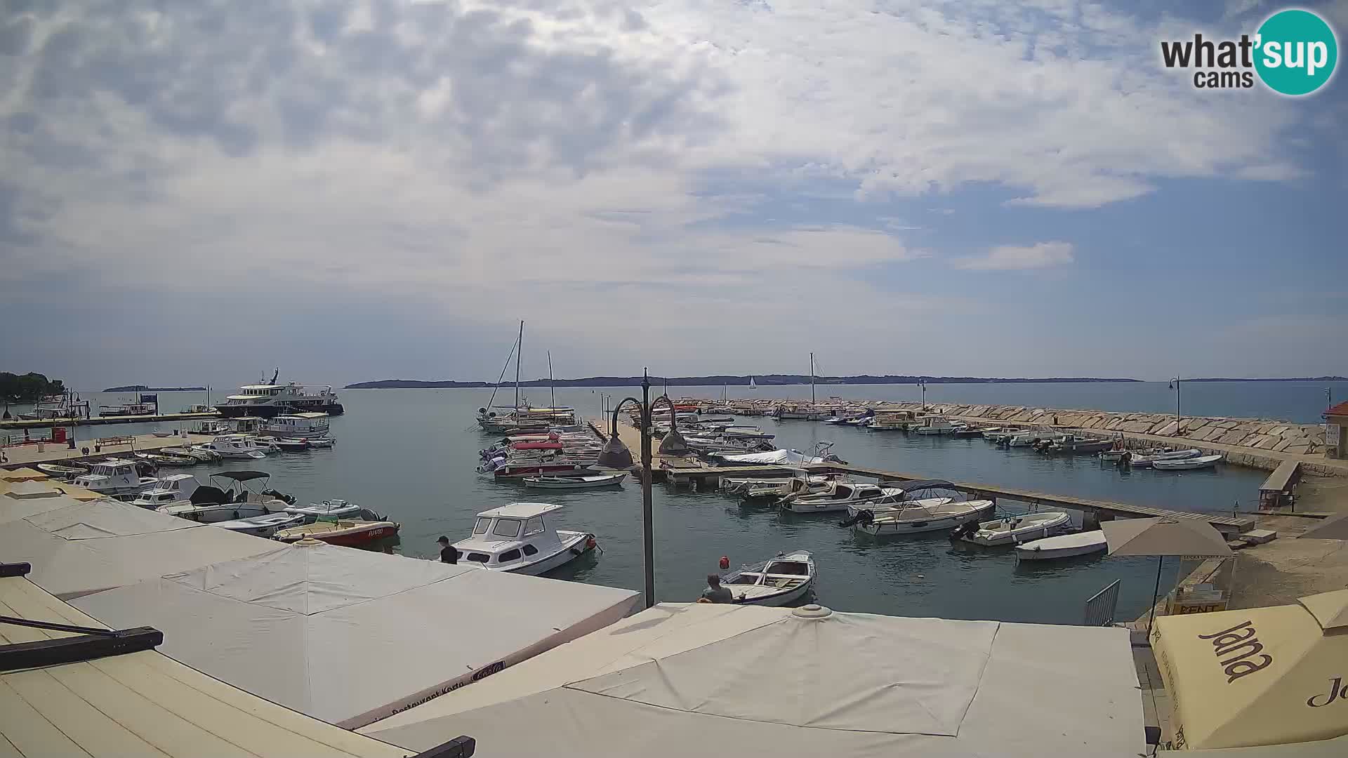 Fažana Livecam riva et marina de la ville – Istrie