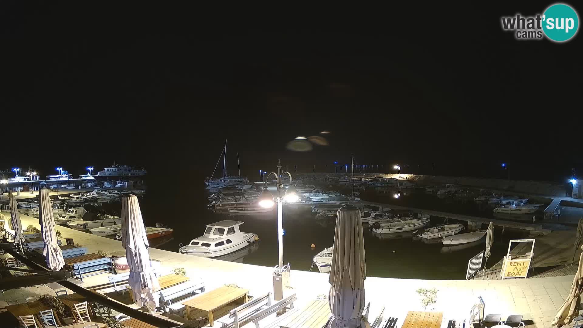 Fažana web kamera riva i gradska marina – Istra