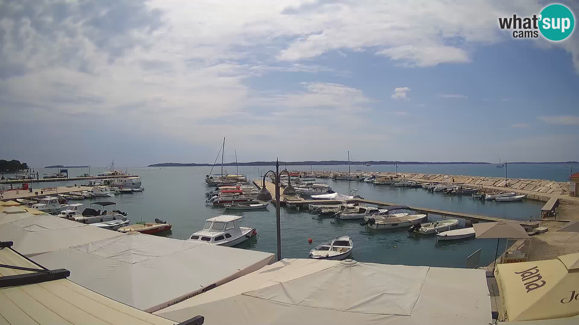 Fažana web kamera riva i gradska marina – Istra
