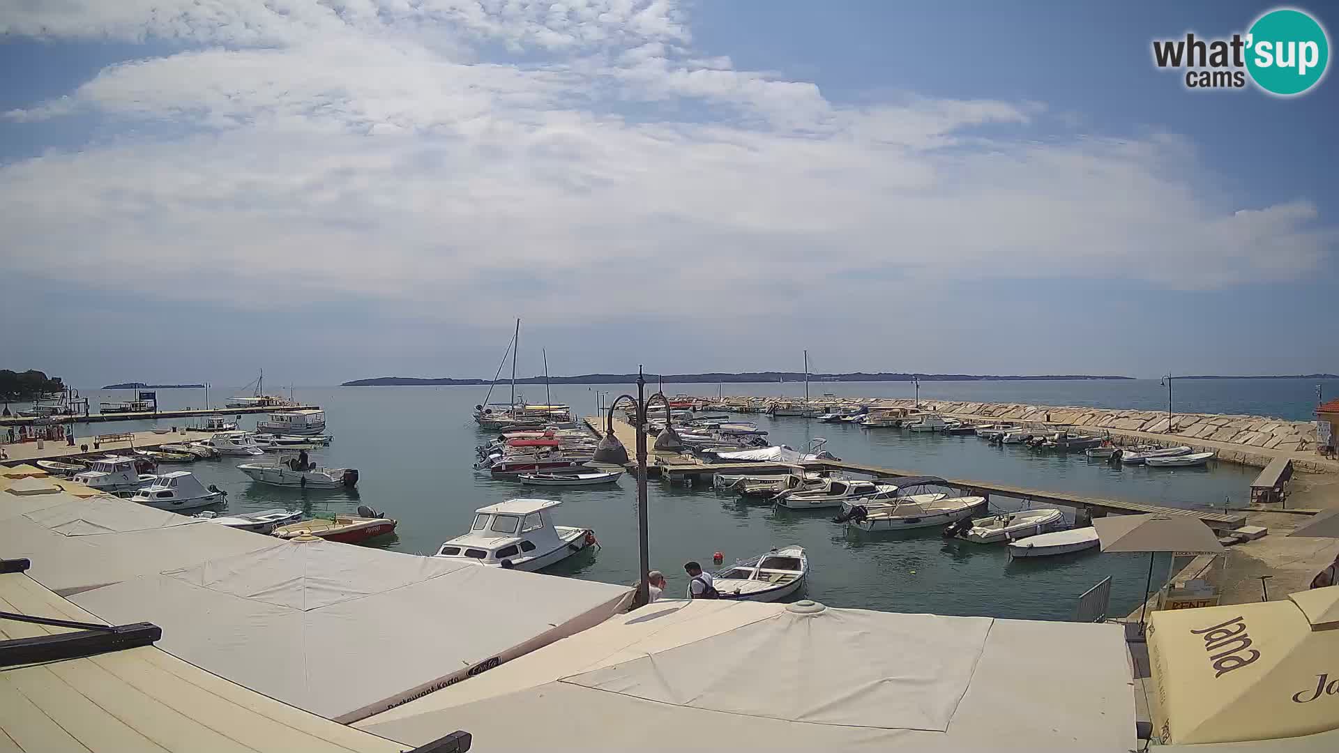 Fažana Livecam riva et marina de la ville – Istrie