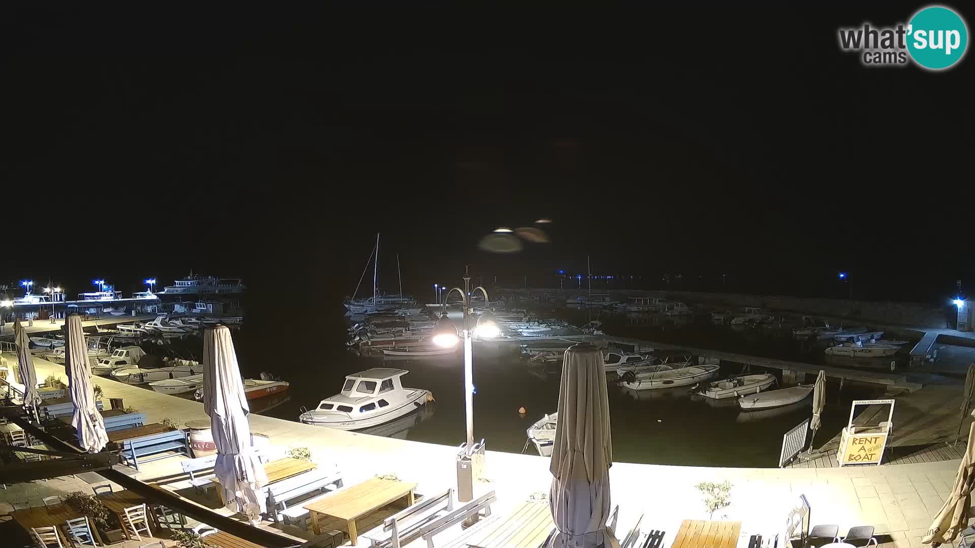 Fažana web kamera riva i gradska marina – Istra