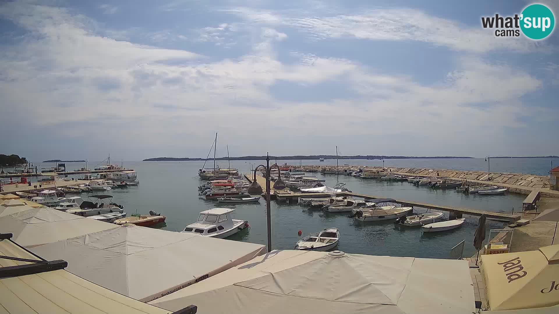 Fažana web kamera riva i gradska marina – Istra