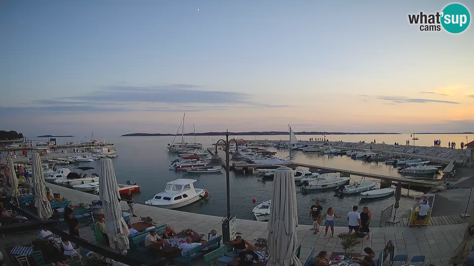 Fažana Livecam riva et marina de la ville – Istrie