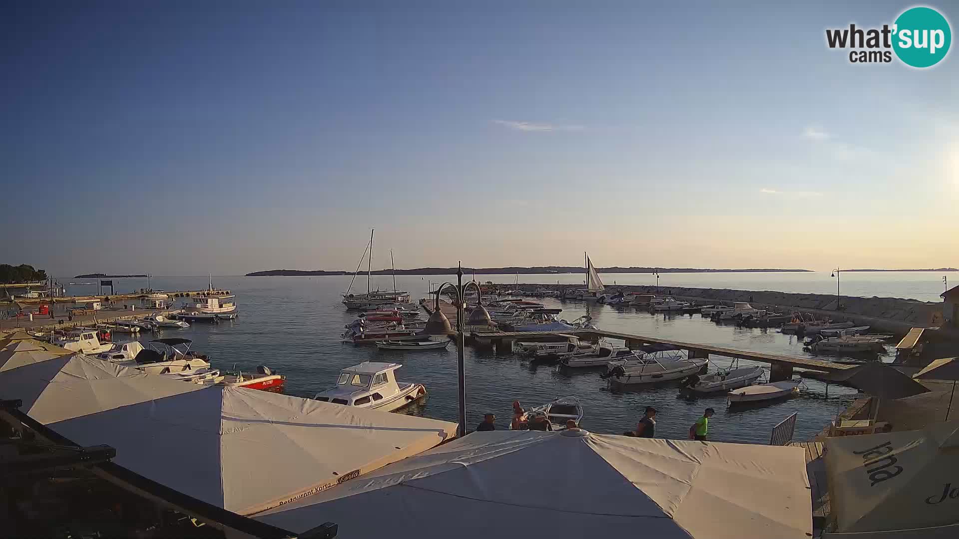 Fažana webcam Riva und Stadthafen – Istrien