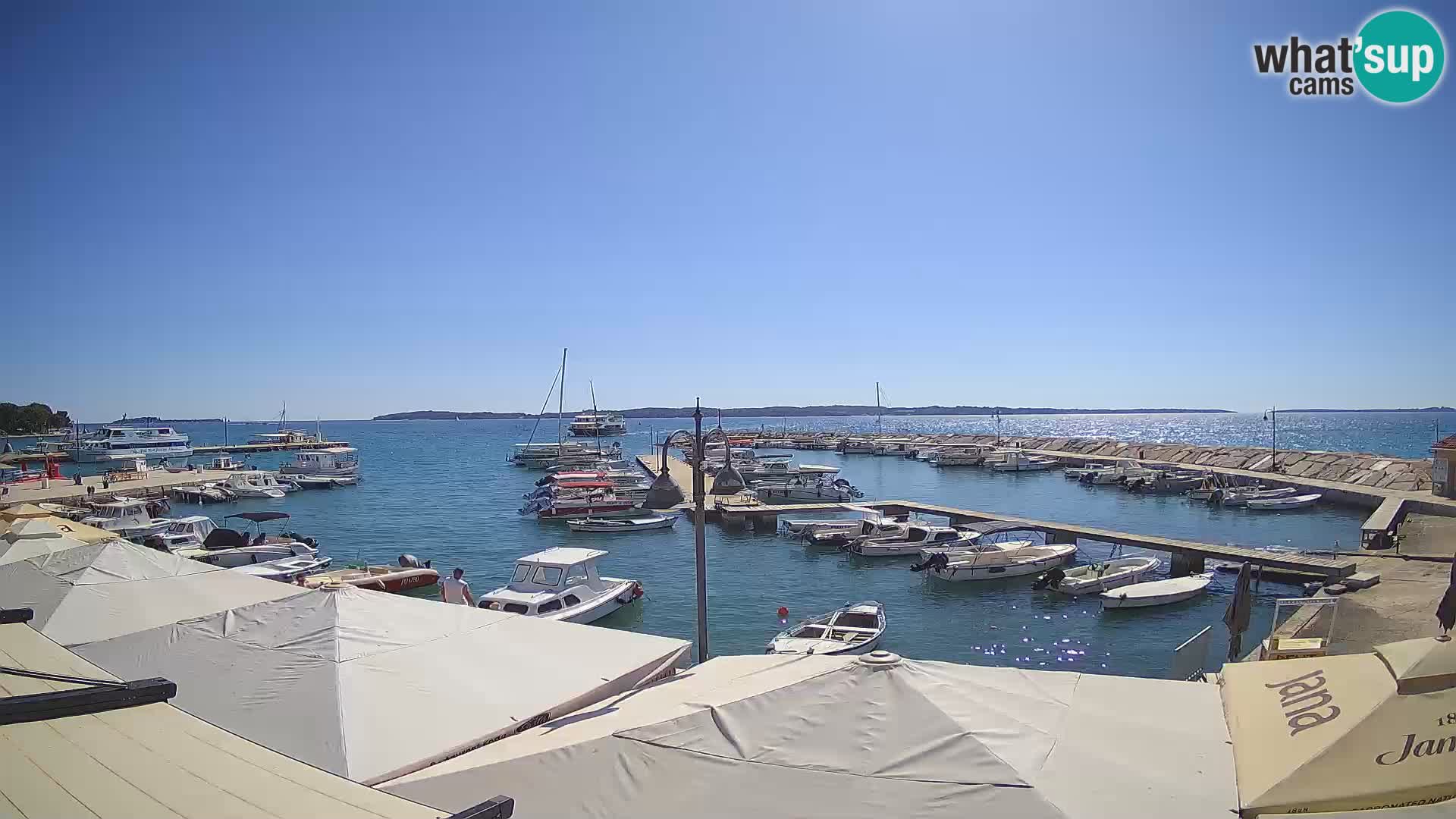 Fažana Livecam riva et marina de la ville – Istrie