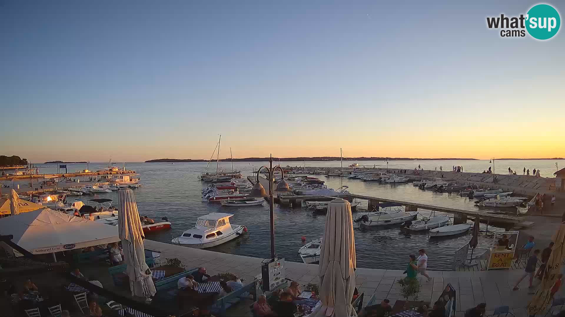 Fažana web kamera riva i gradska marina – Istra