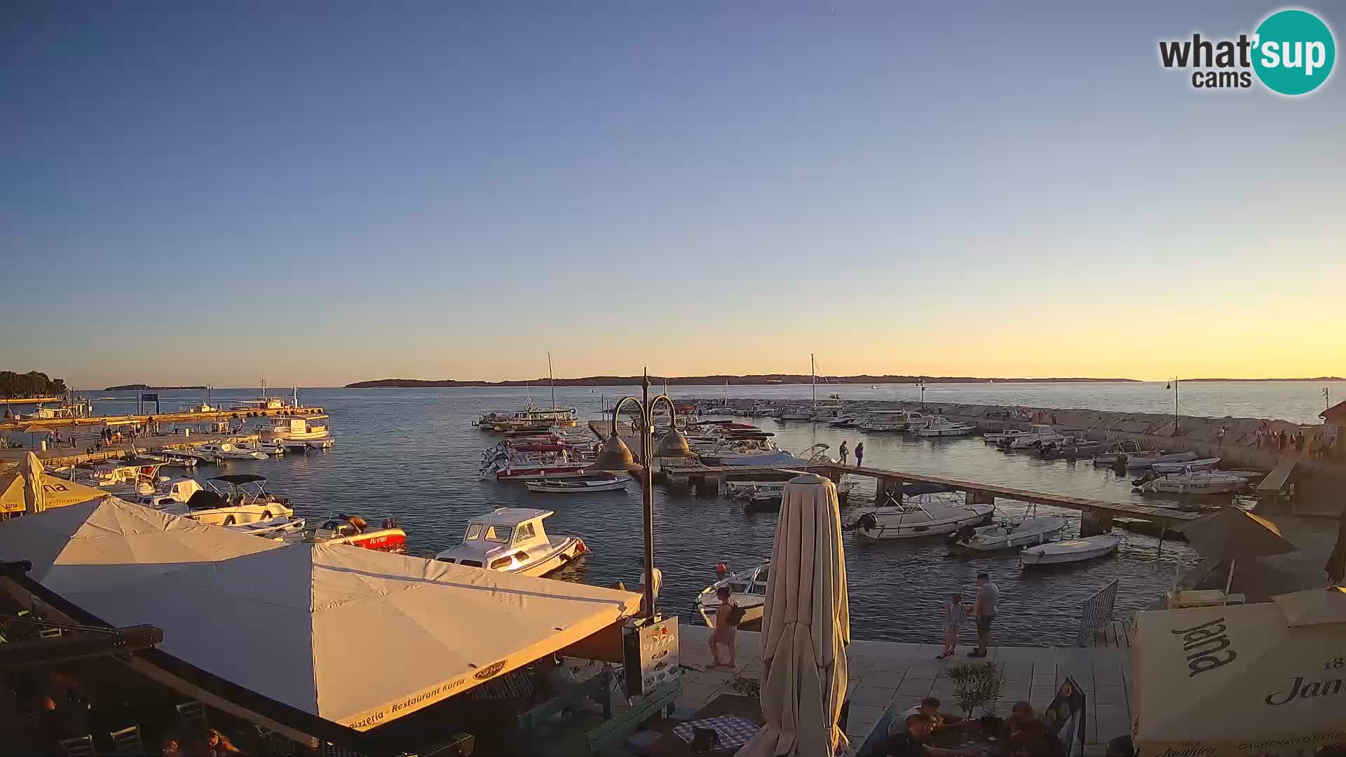 Fažana webcam Riva und Stadthafen – Istrien