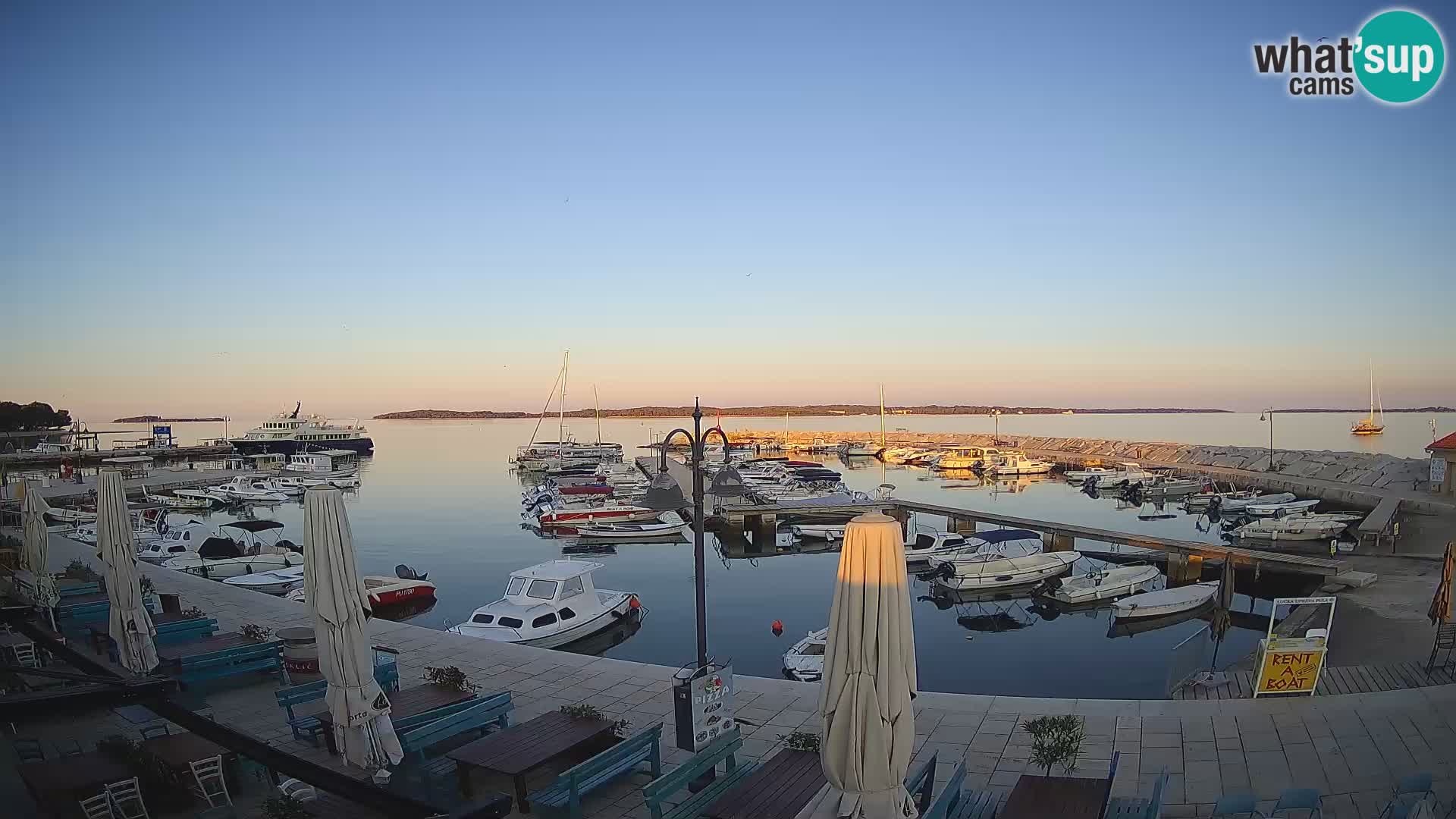 Fažana web kamera riva i gradska marina – Istra