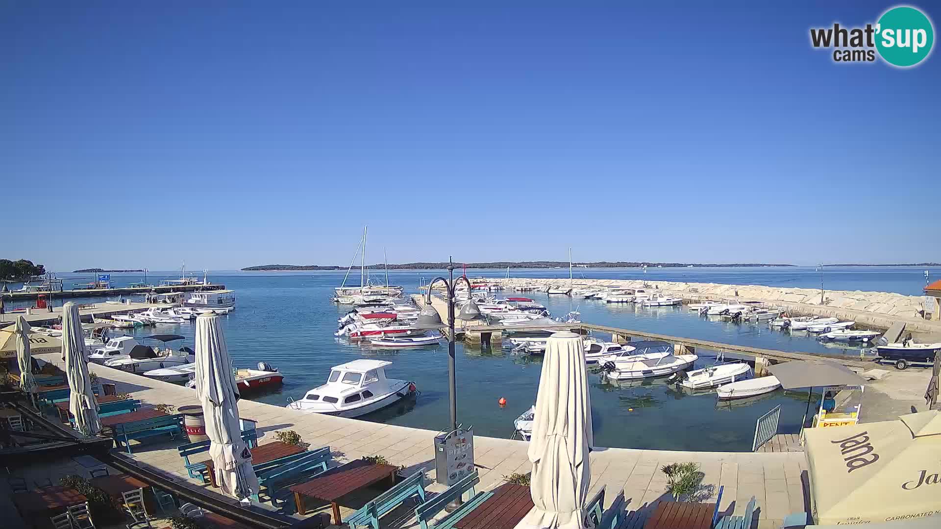 Fažana webcam Riva und Stadthafen – Istrien