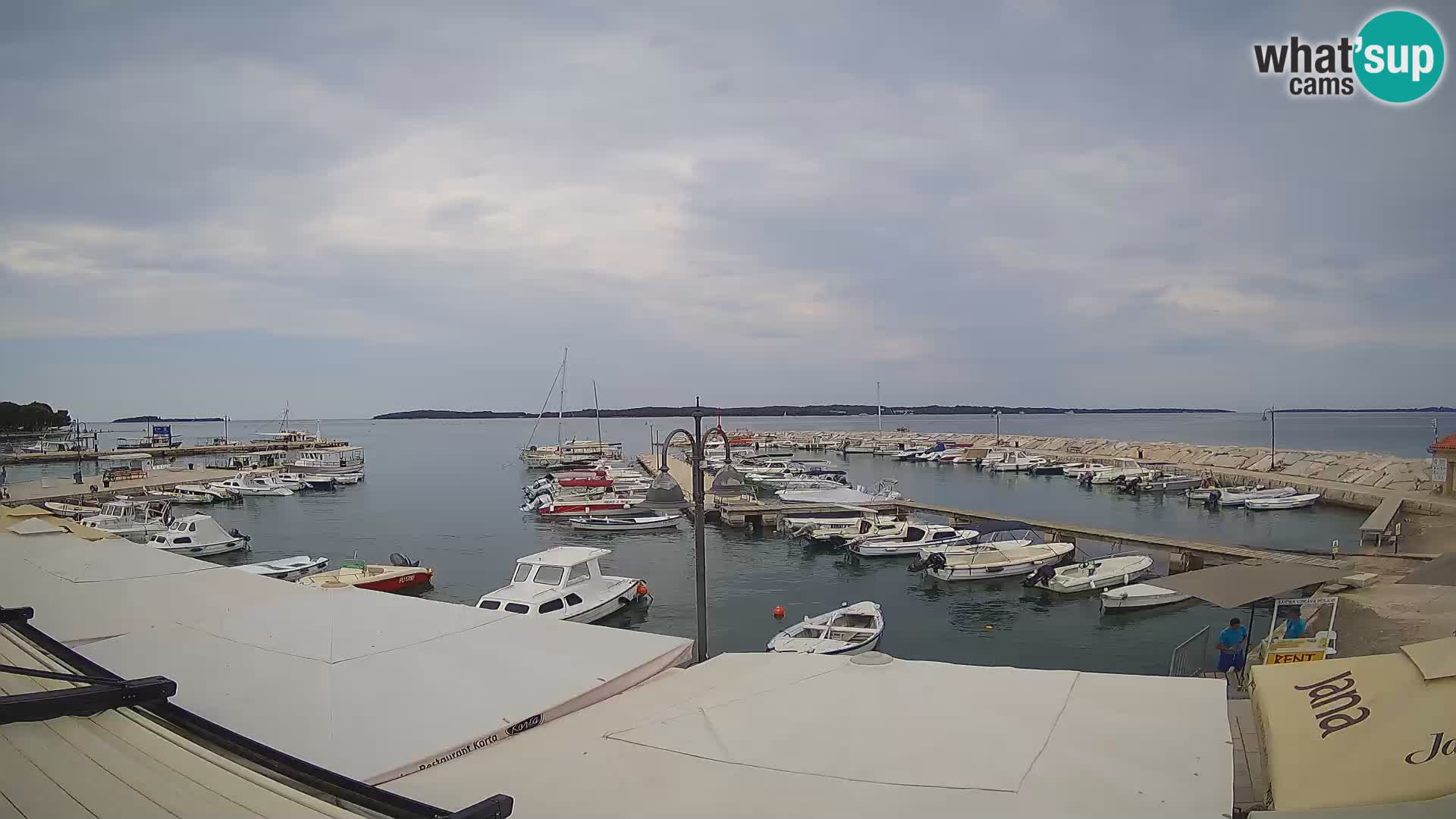 Fažana webcam Riva und Stadthafen – Istrien