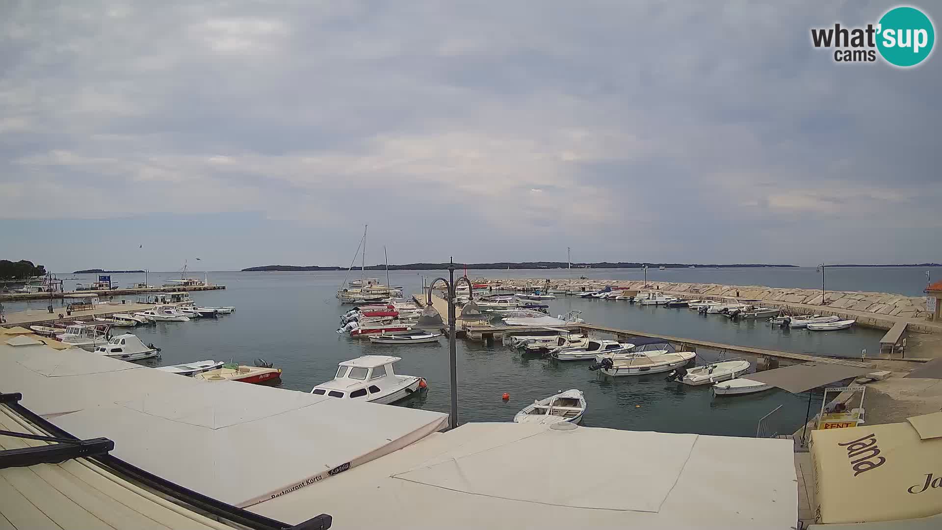 Fažana Livecam riva et marina de la ville – Istrie