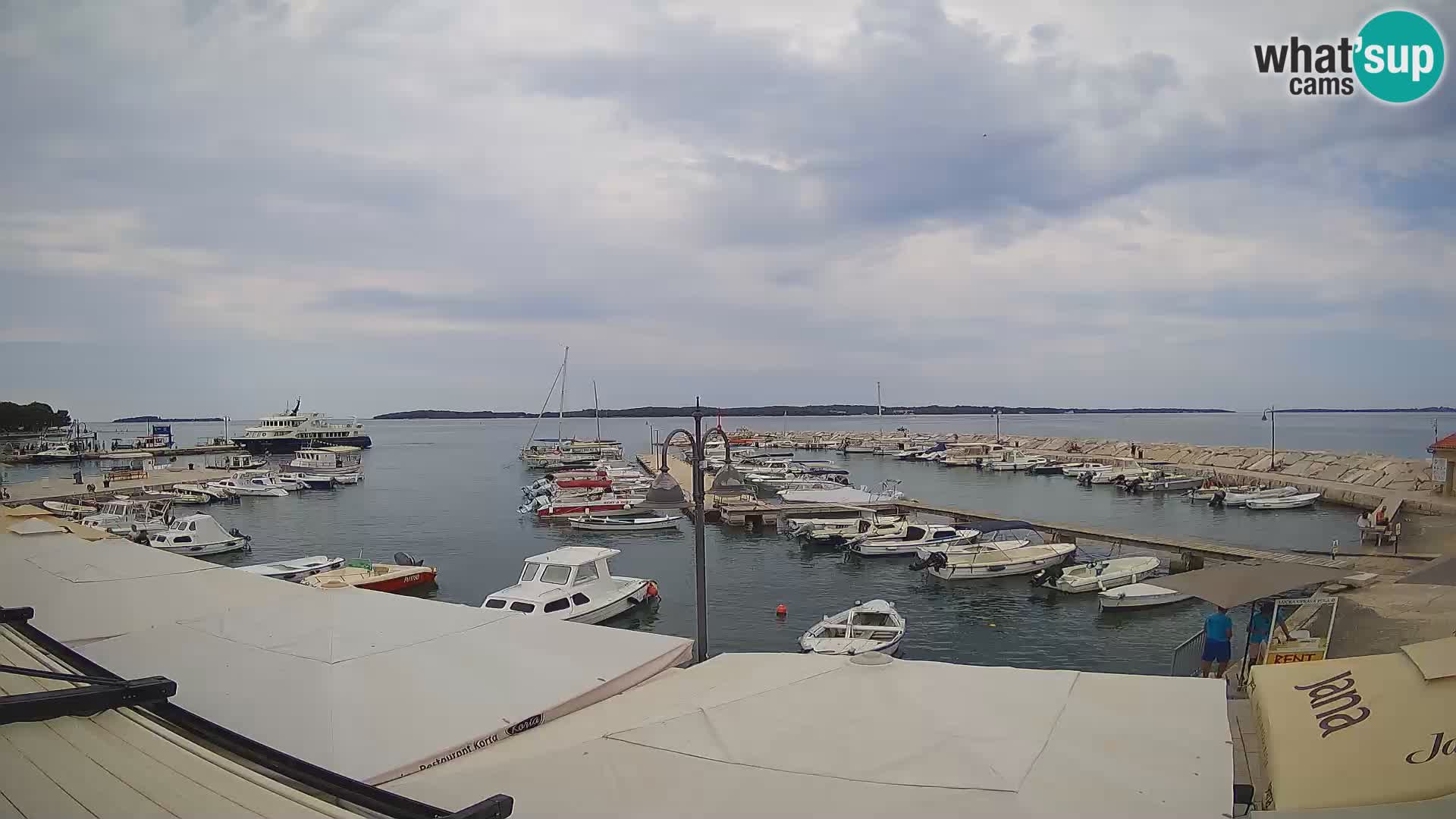 Fažana Livecam riva et marina de la ville – Istrie