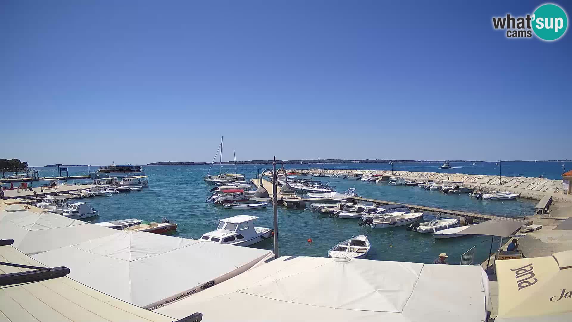 Fažana webcam Riva und Stadthafen – Istrien