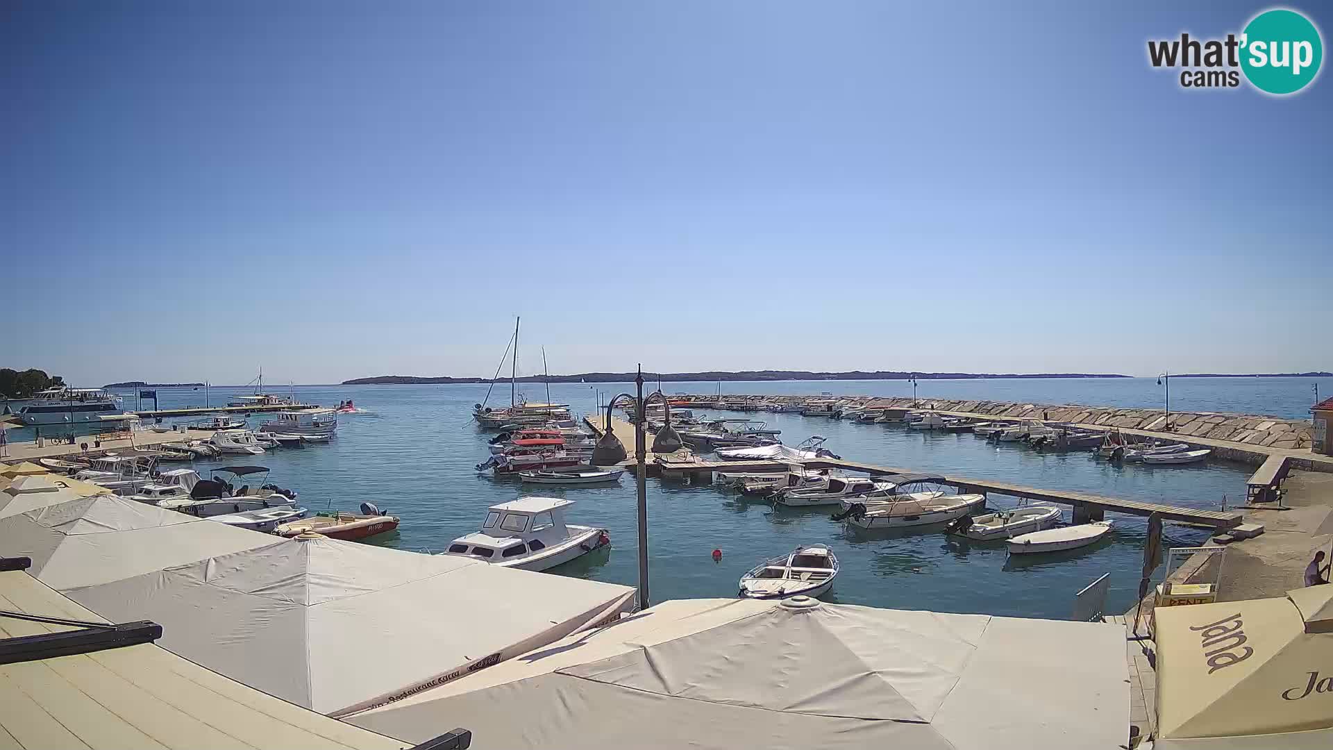 Fažana web kamera riva i gradska marina – Istra