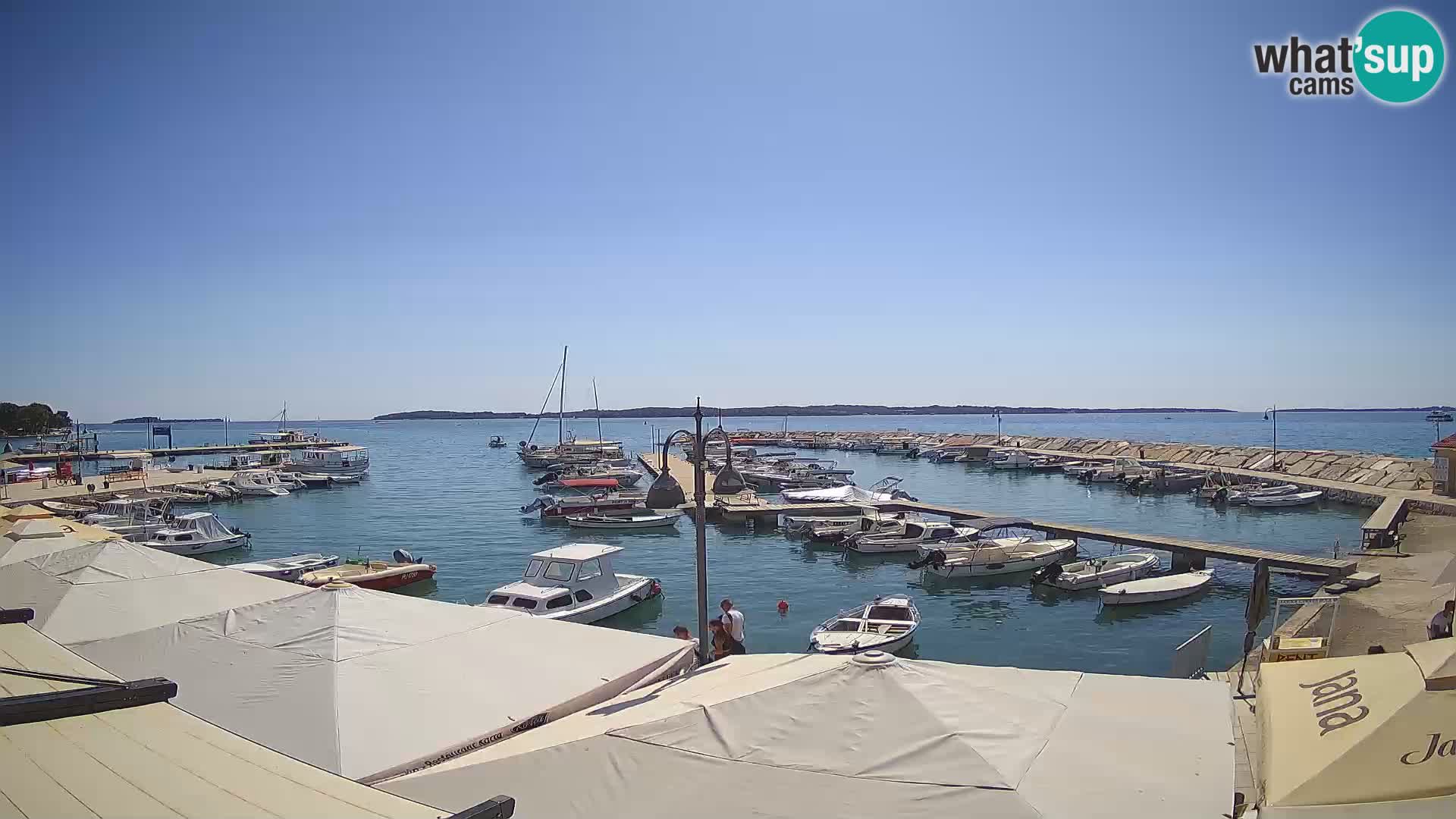 Fažana Livecam riva et marina de la ville – Istrie