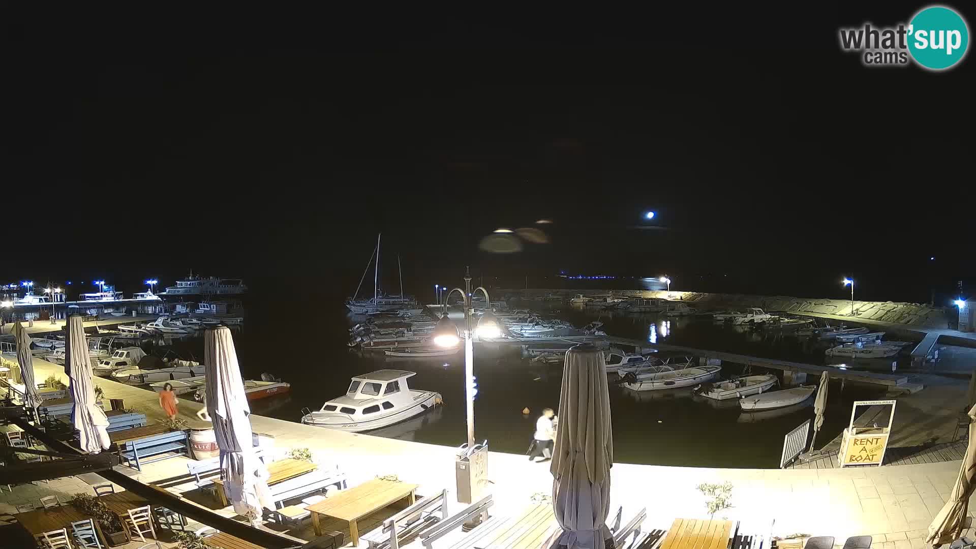 Fažana web kamera riva i gradska marina – Istra