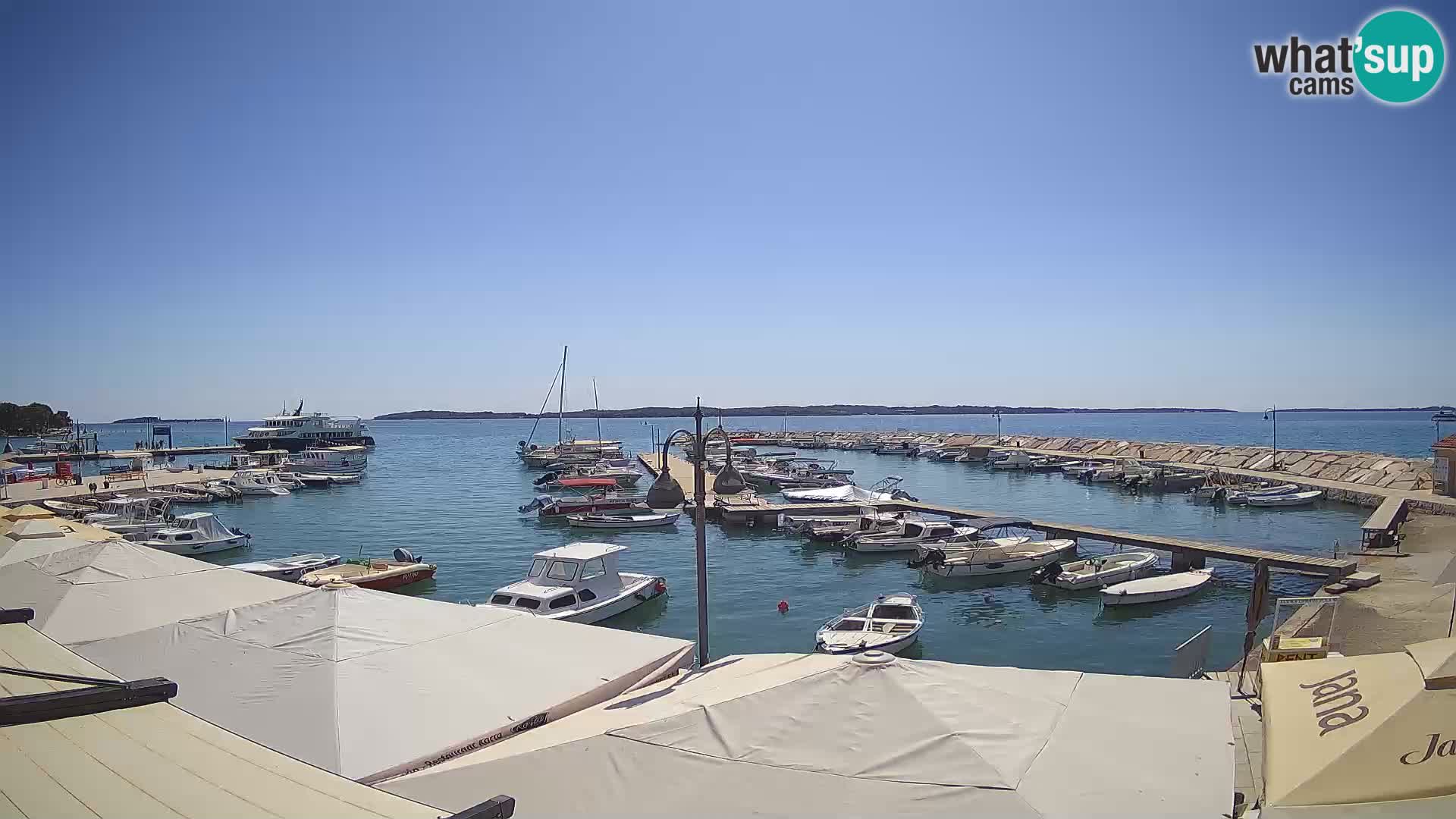 Fažana Livecam riva et marina de la ville – Istrie