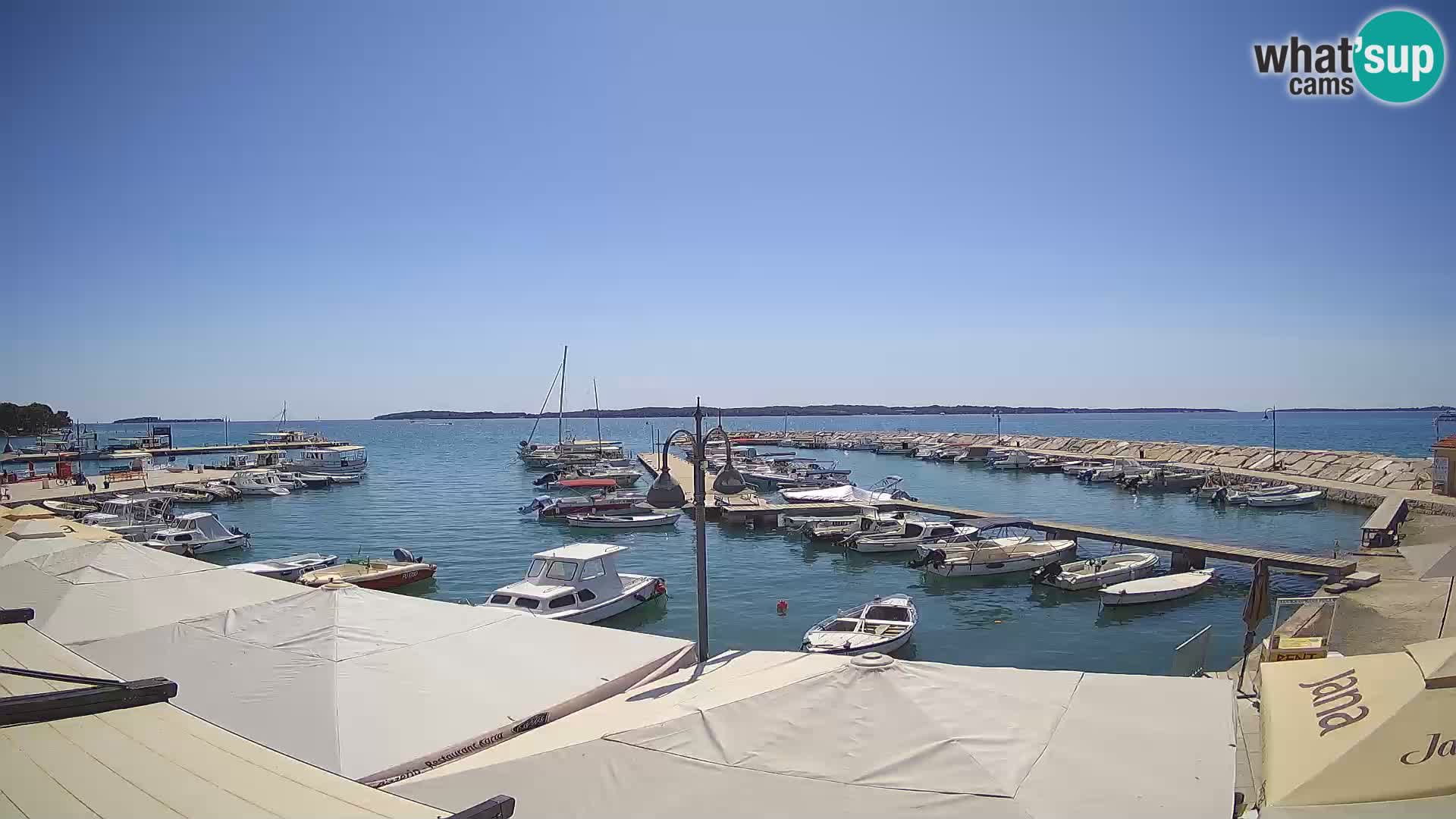 Fažana Livecam riva et marina de la ville – Istrie