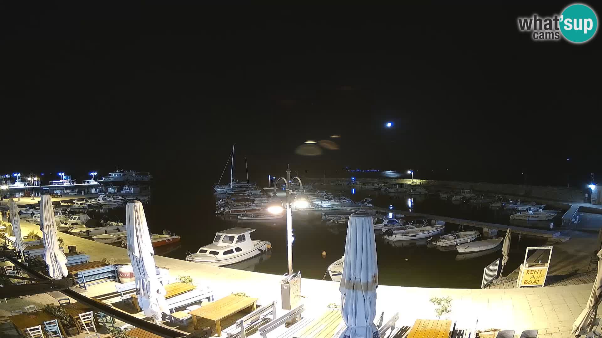 Fažana Livecam riva et marina de la ville – Istrie