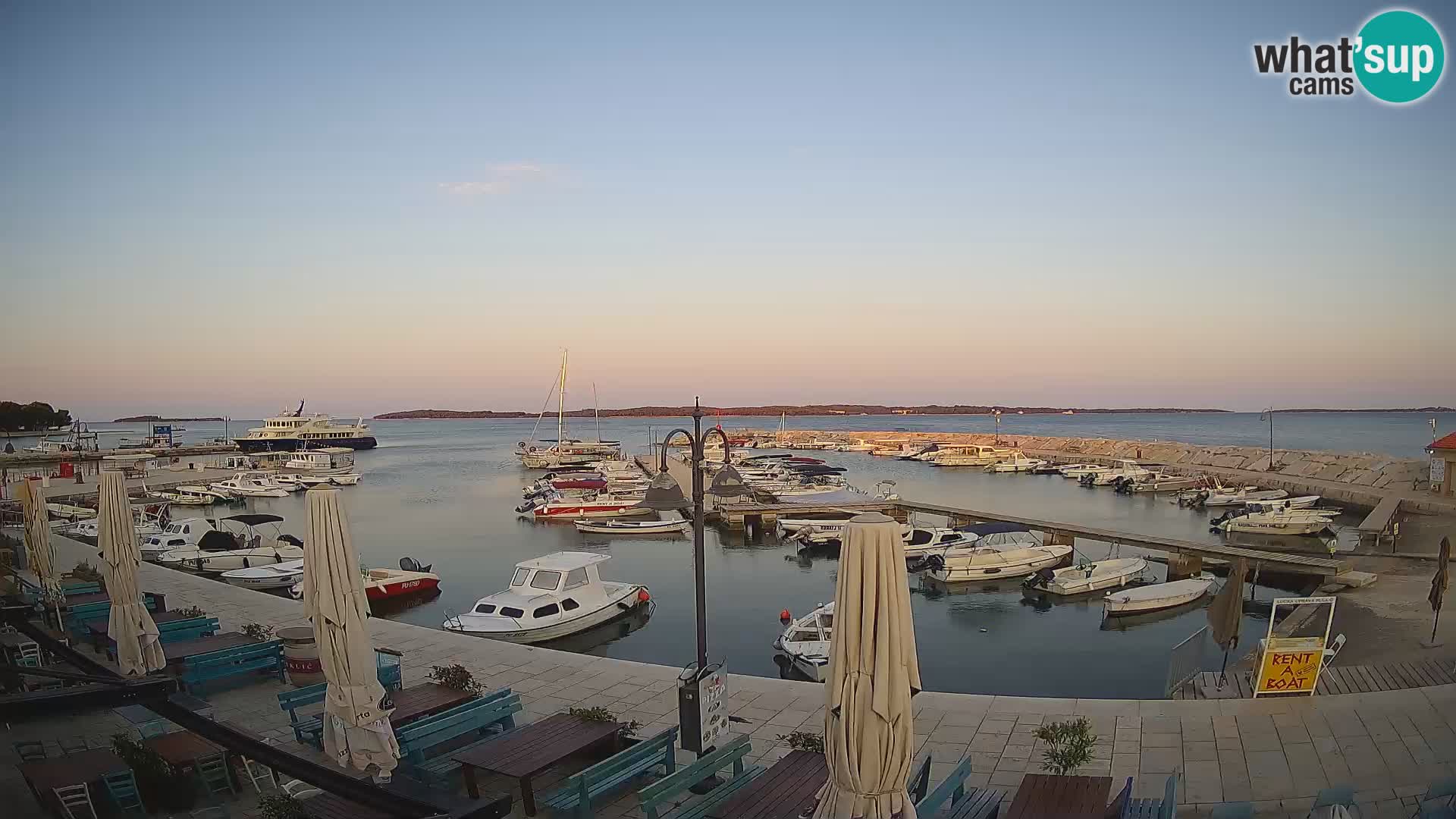 Fažana web kamera riva i gradska marina – Istra