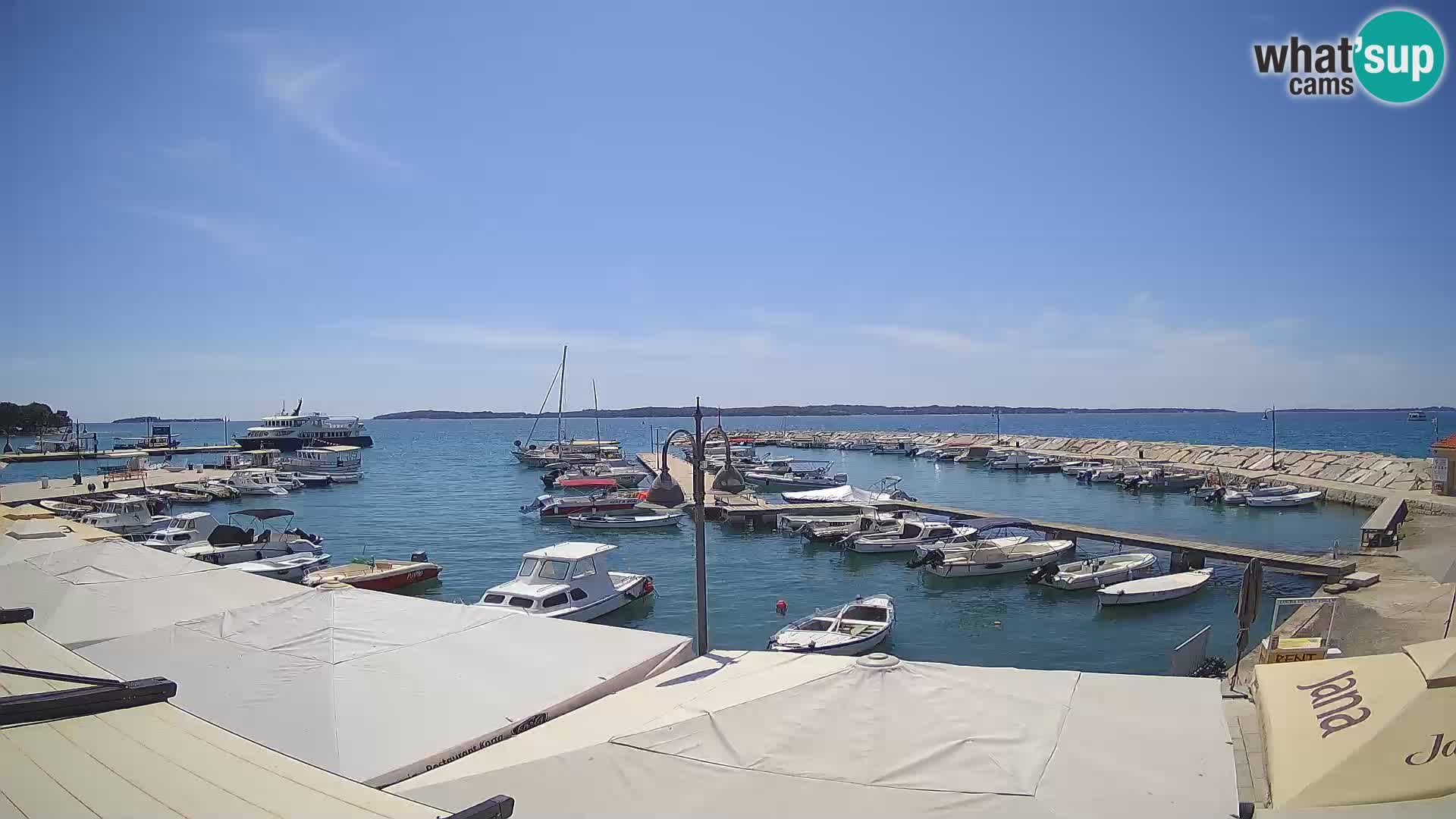 Fažana web kamera riva i gradska marina – Istra
