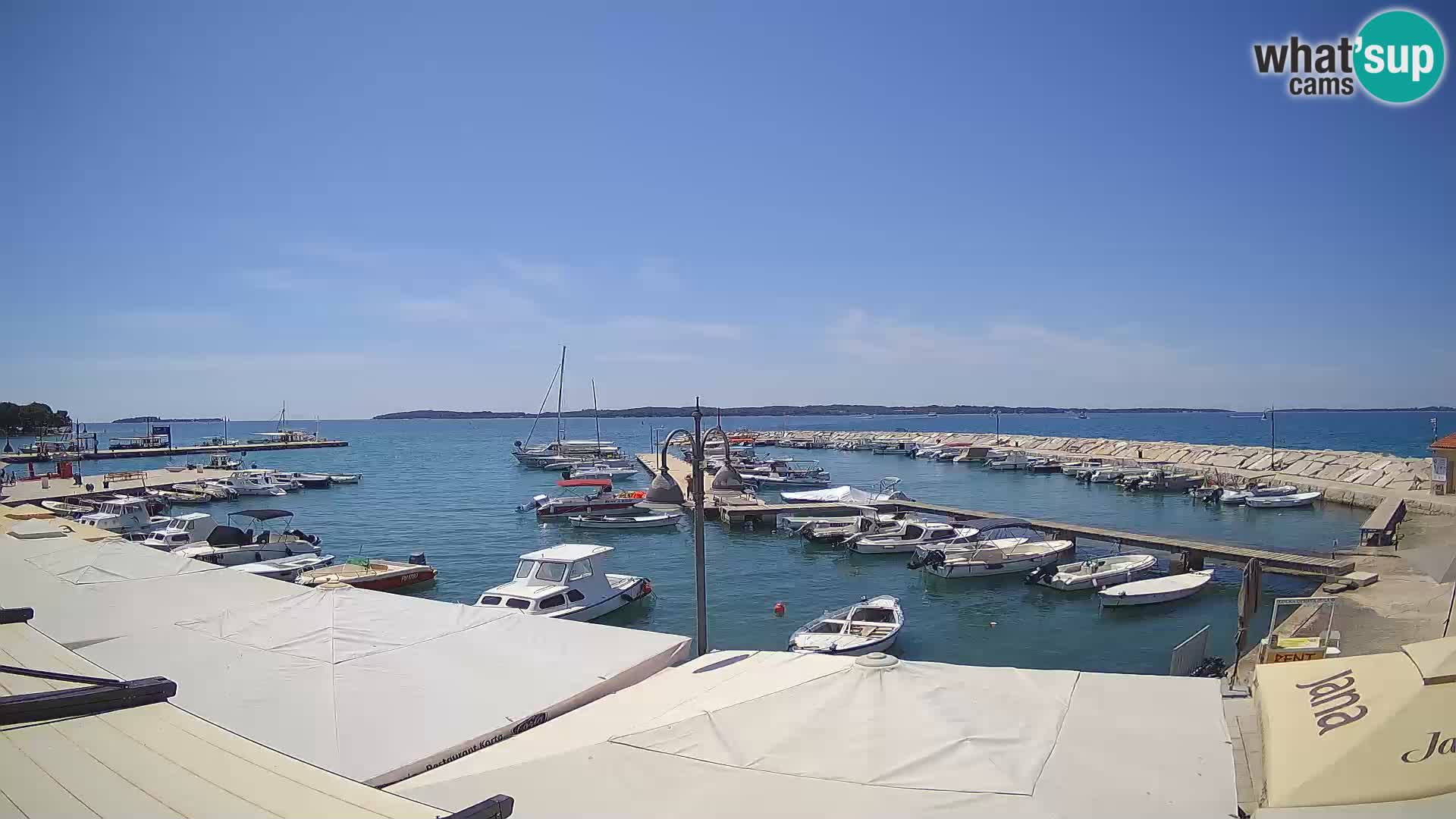 Fažana Livecam riva et marina de la ville – Istrie