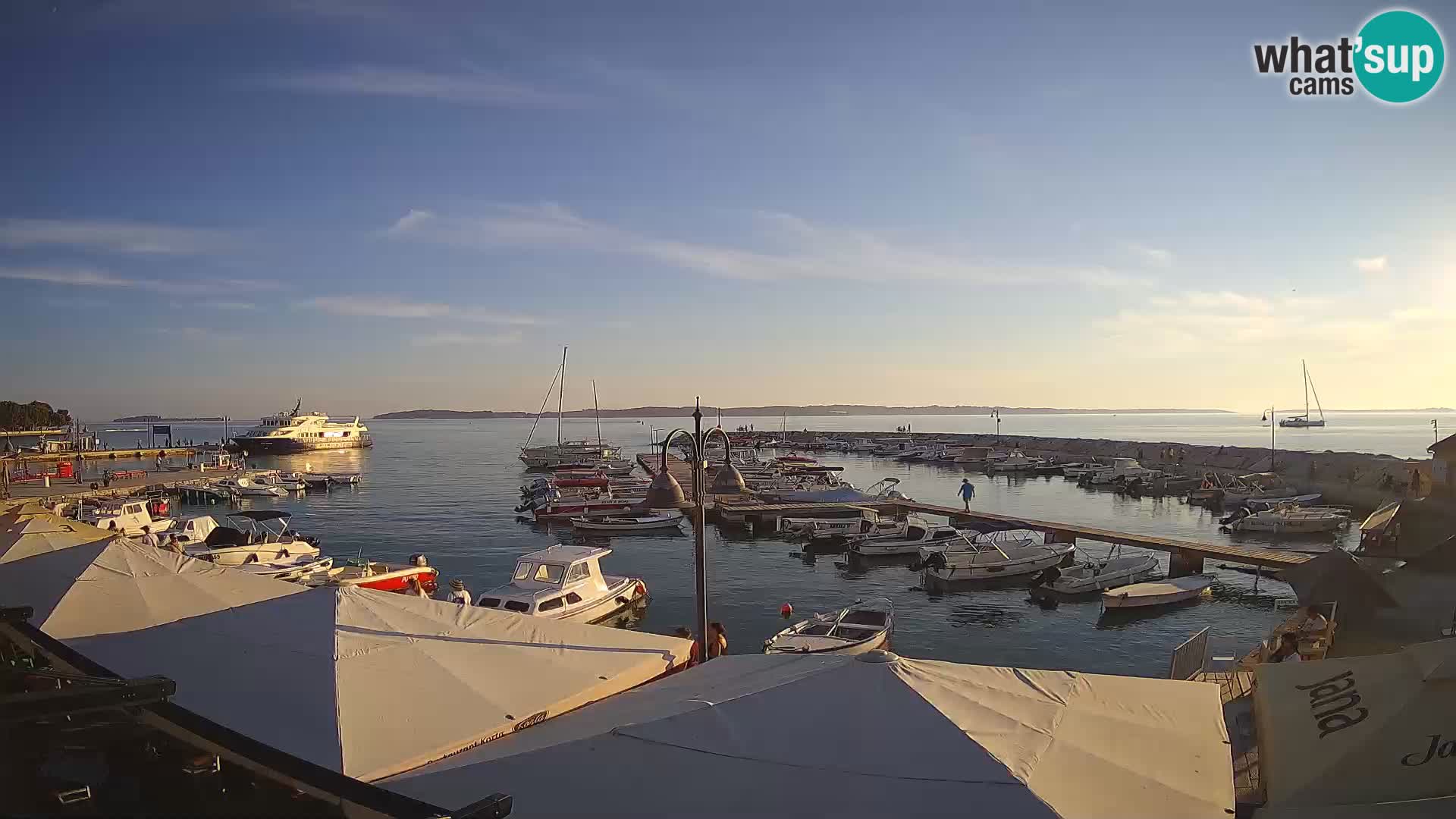 Fažana web kamera riva i gradska marina – Istra