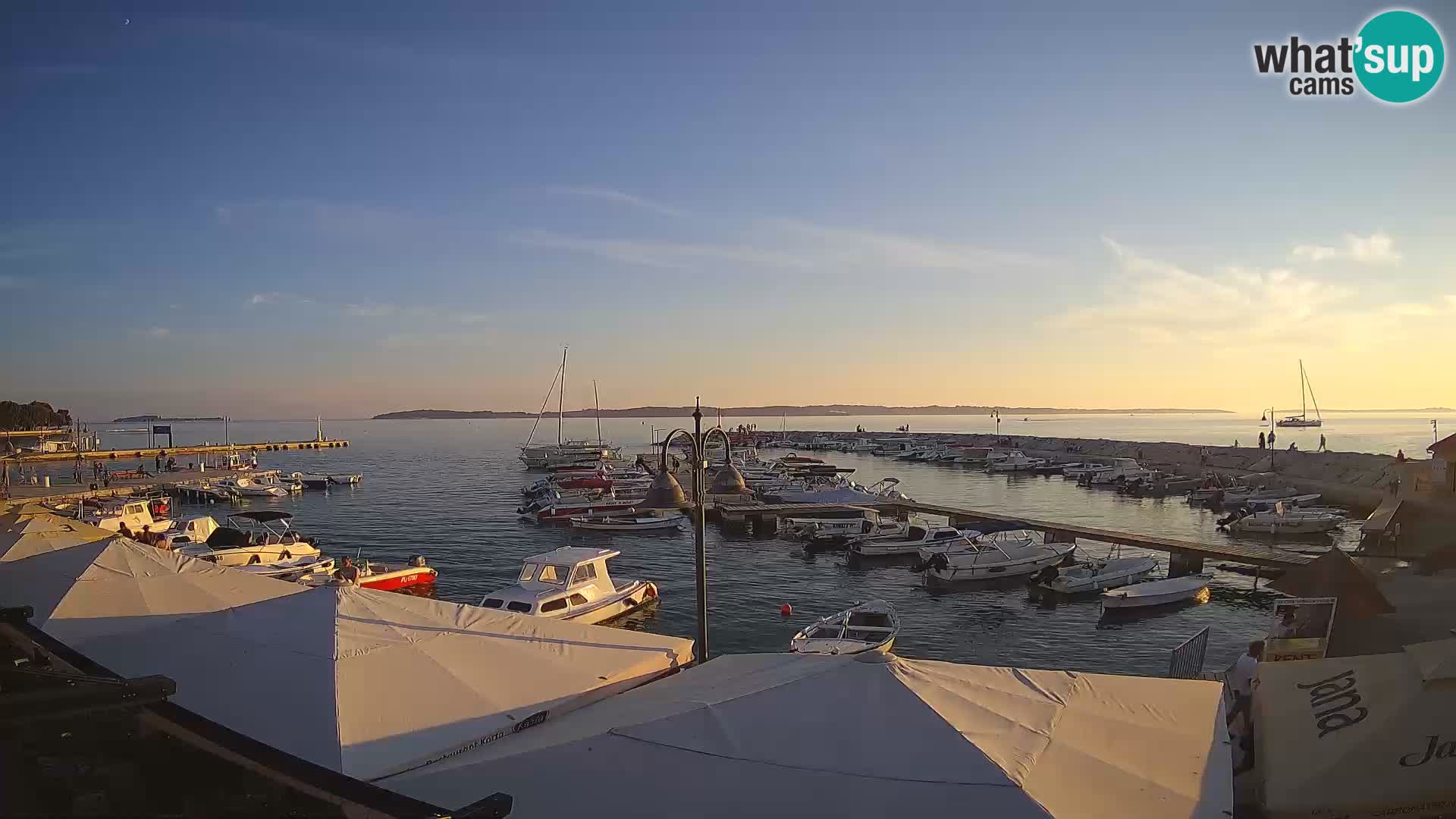Fažana Livecam riva et marina de la ville – Istrie