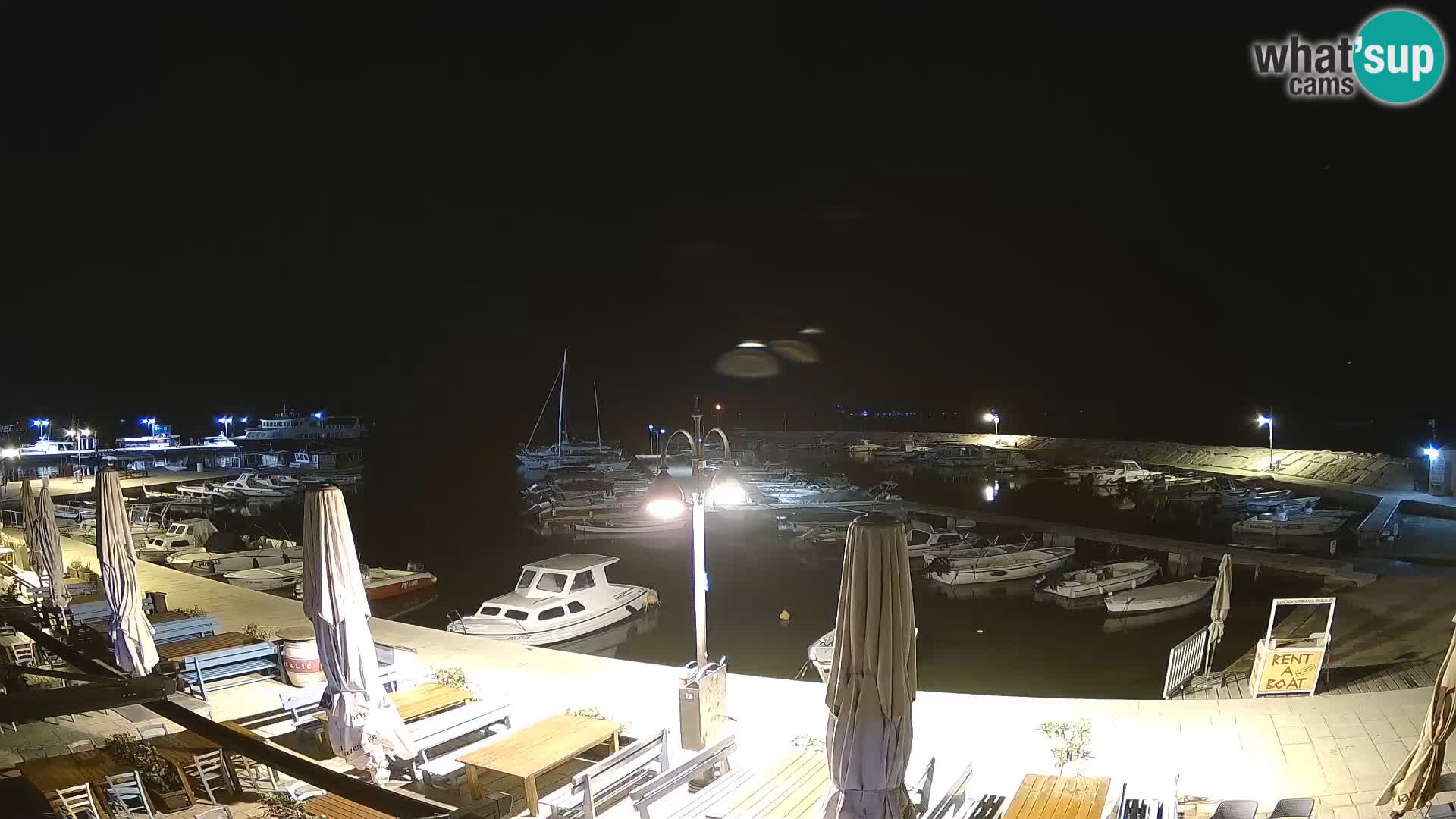 Fažana webcam Riva und Stadthafen – Istrien
