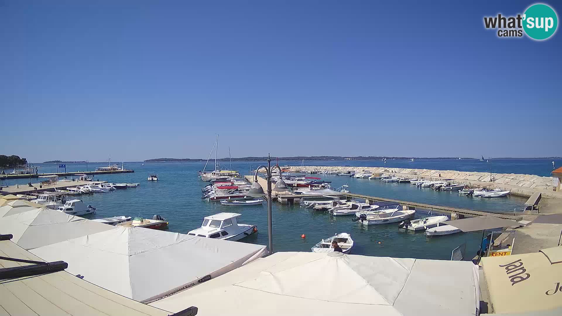 Fažana Livecam riva et marina de la ville – Istrie