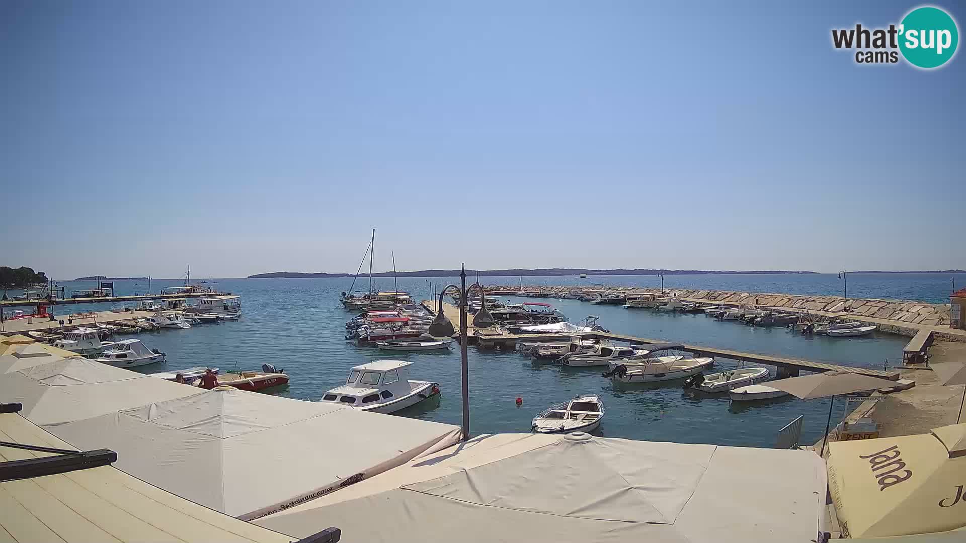 Fažana Livecam riva et marina de la ville – Istrie