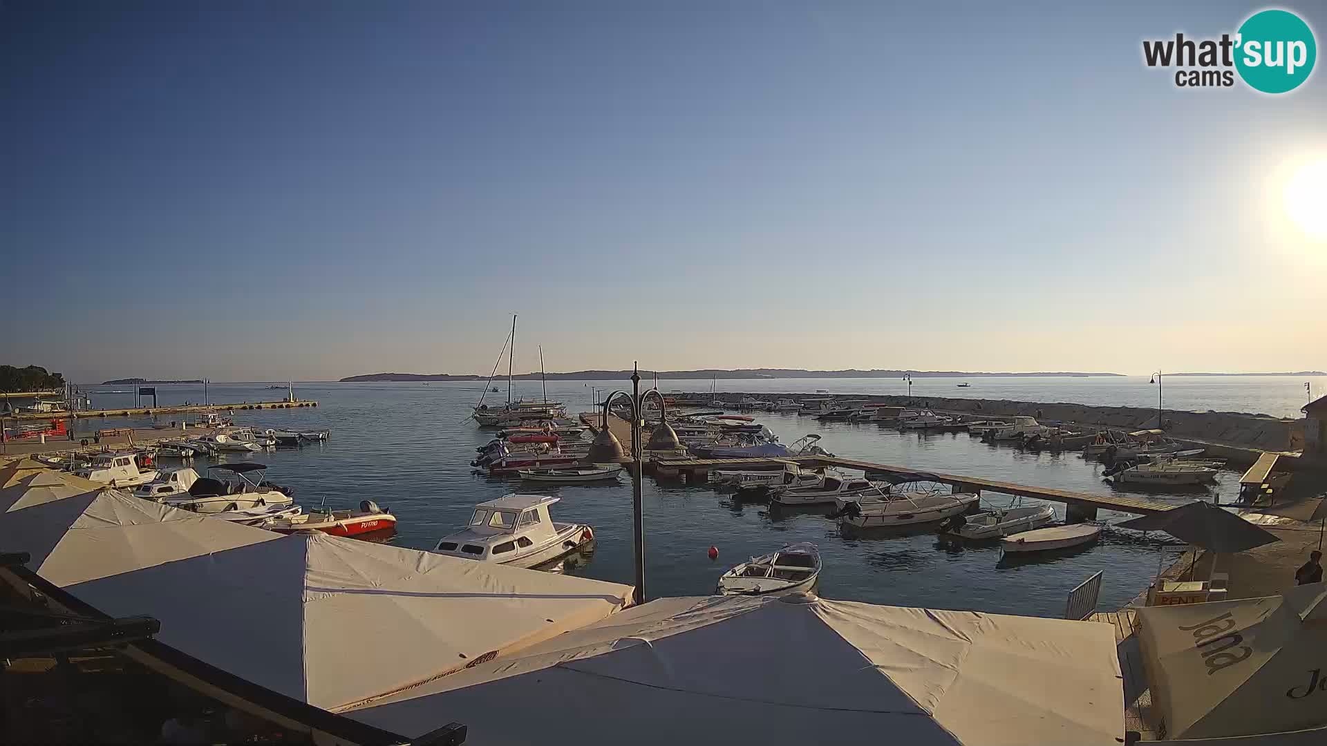 Fažana webcam Riva und Stadthafen – Istrien