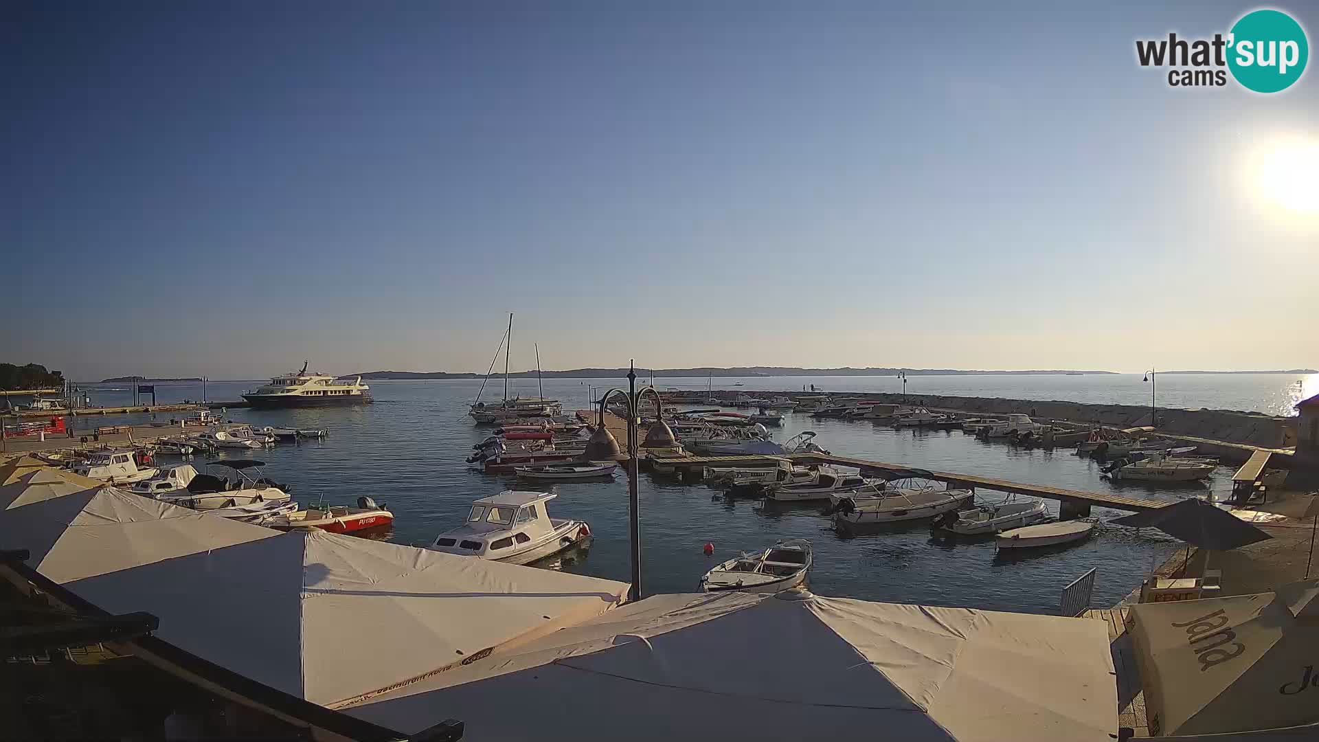 Fažana web kamera riva i gradska marina – Istra
