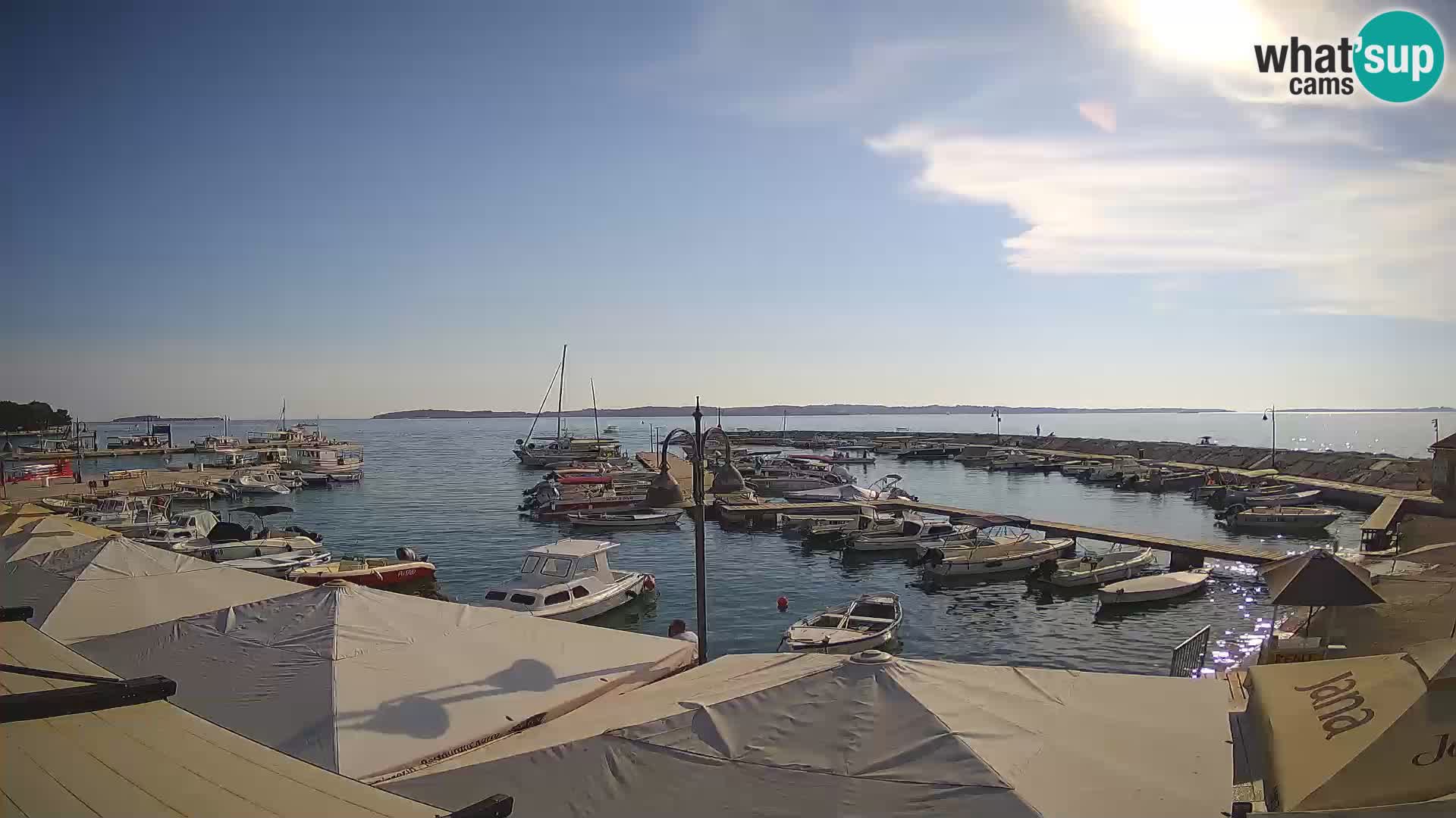 Fažana webcam Riva und Stadthafen – Istrien