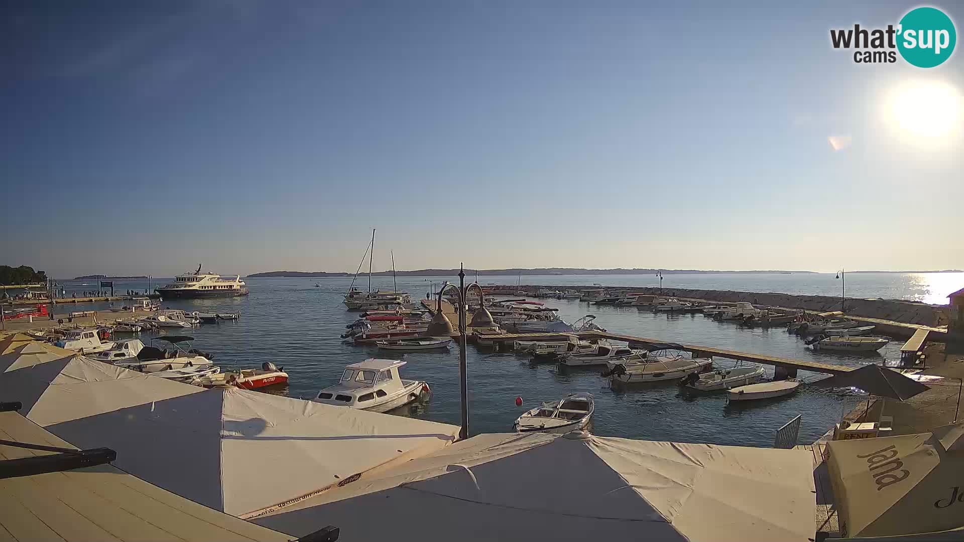 Fažana Livecam riva et marina de la ville – Istrie