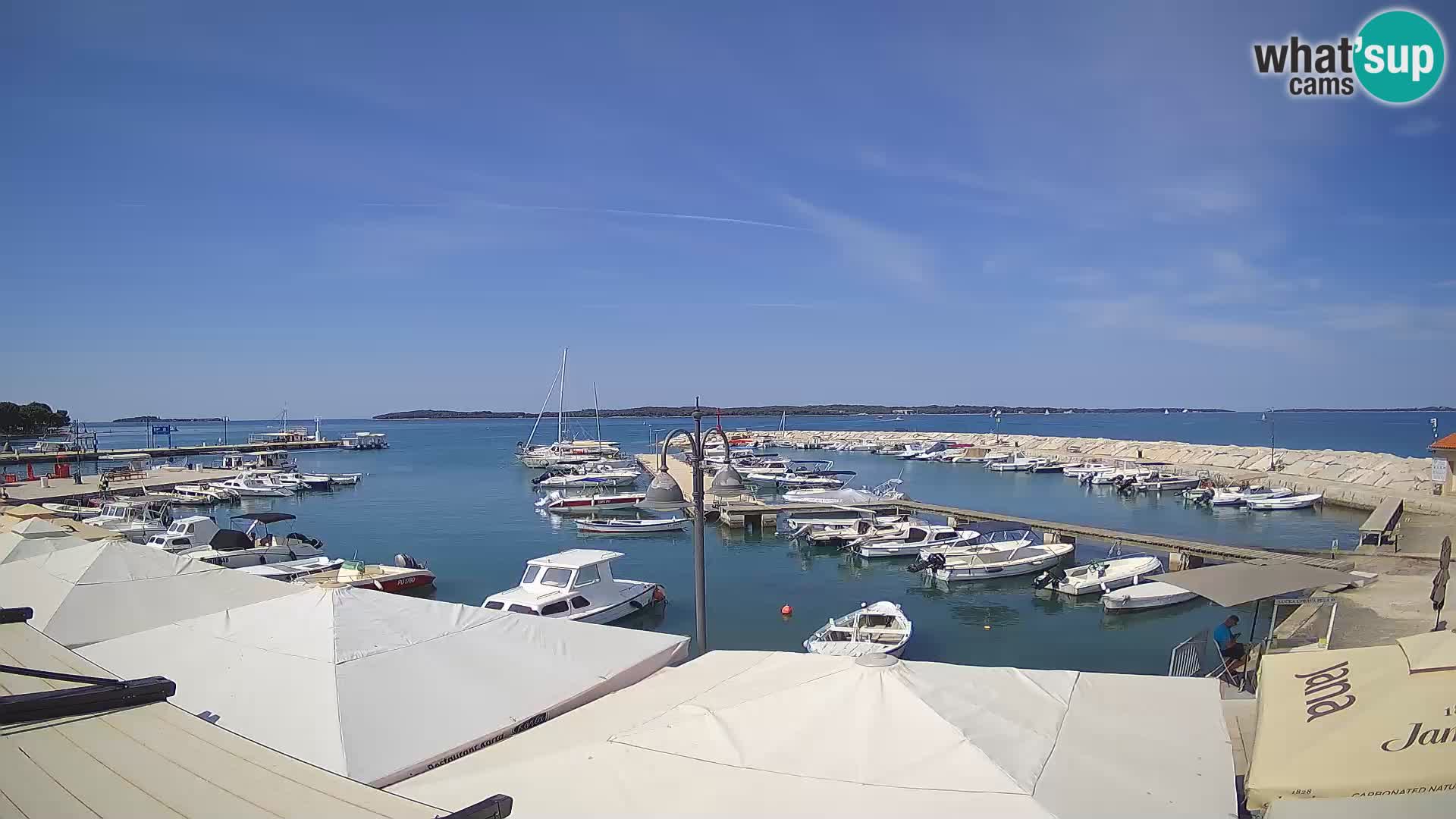 Fažana Livecam riva et marina de la ville – Istrie