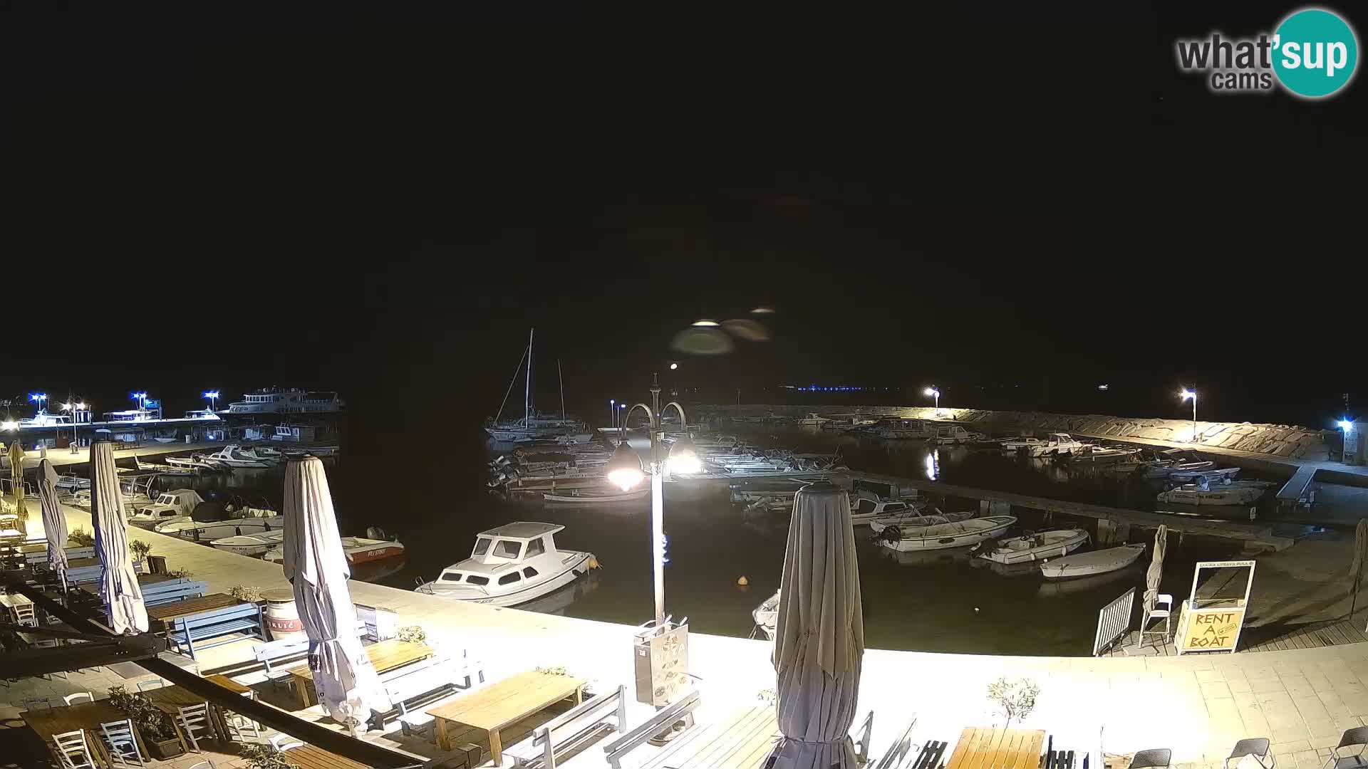 Webcam Fažana riva and city marina – Istria