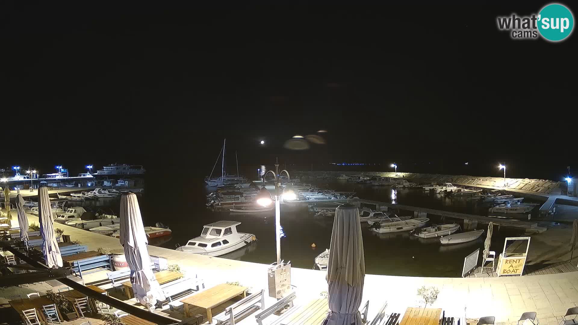 Webcam Fažana riva and city marina – Istria