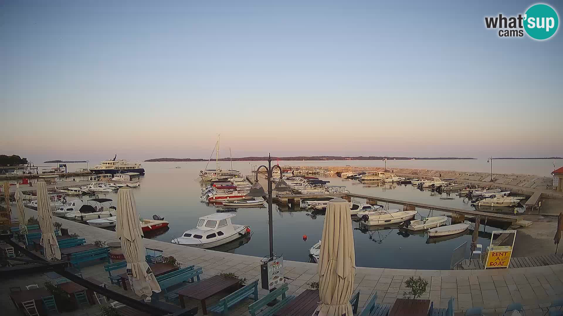 Fažana web kamera riva i gradska marina – Istra