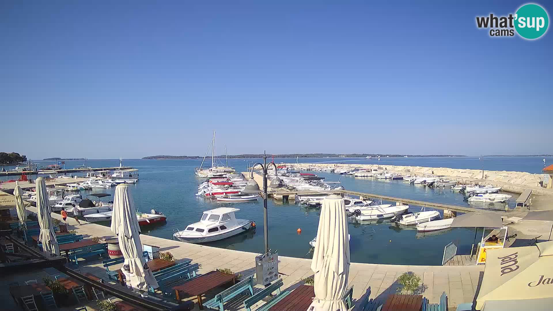 Fažana web kamera riva i gradska marina – Istra