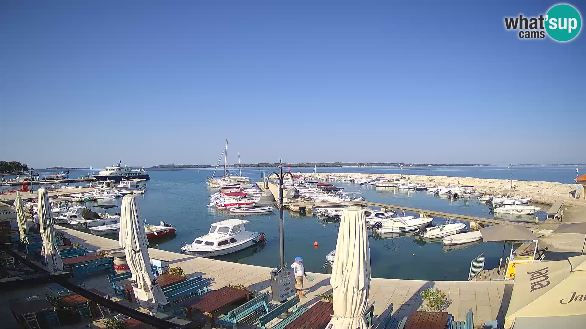 Fažana Livecam riva et marina de la ville – Istrie