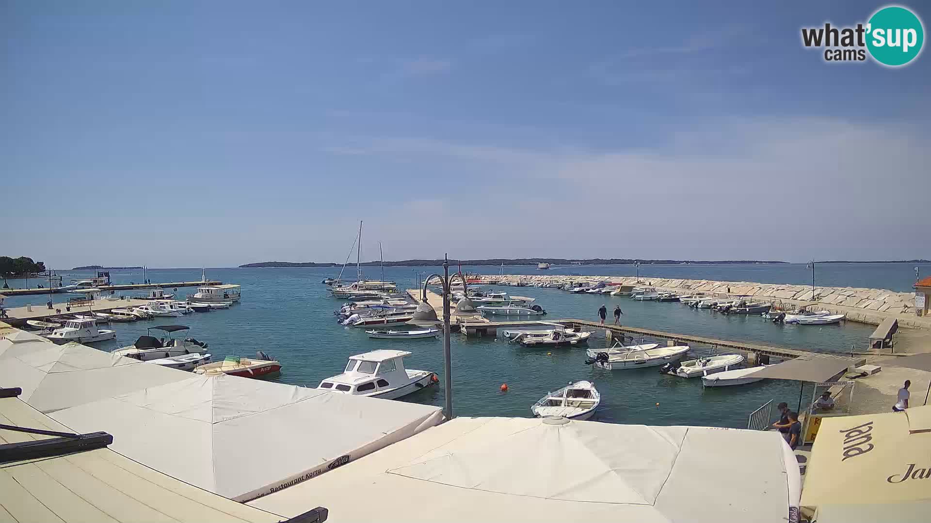 Fažana Livecam riva et marina de la ville – Istrie