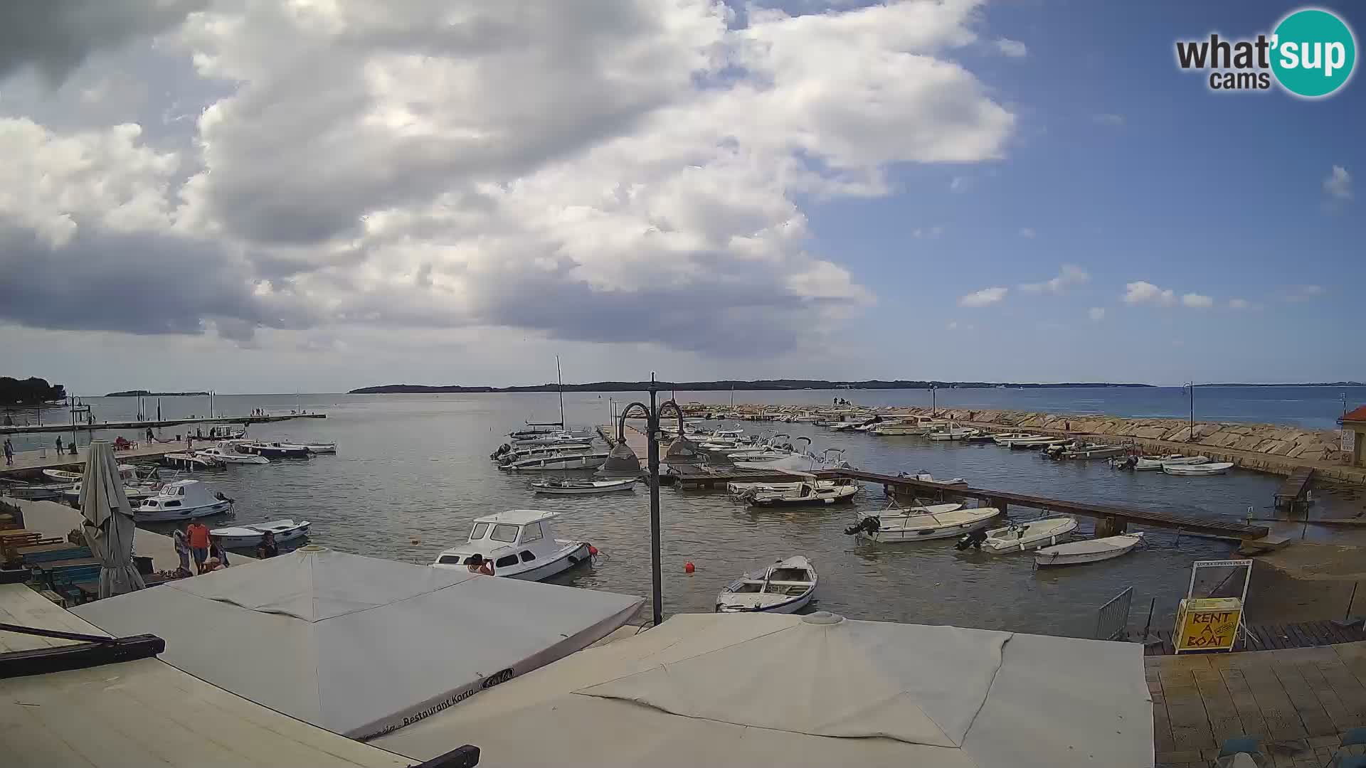 Fažana web kamera riva i gradska marina – Istra