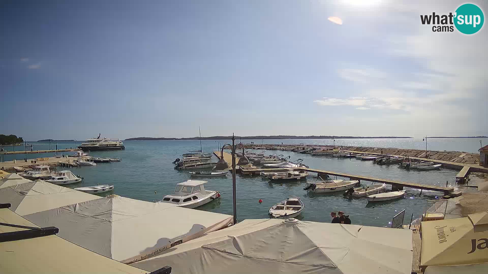Fažana Livecam riva et marina de la ville – Istrie