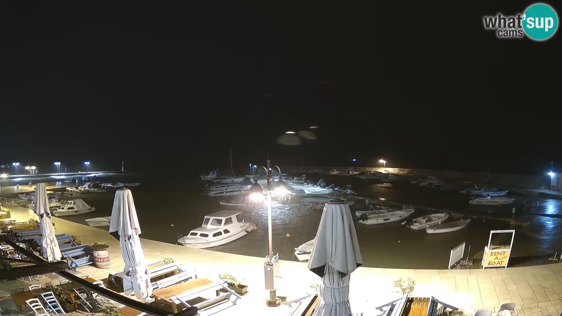 Webcam Fažana riva and city marina – Istria