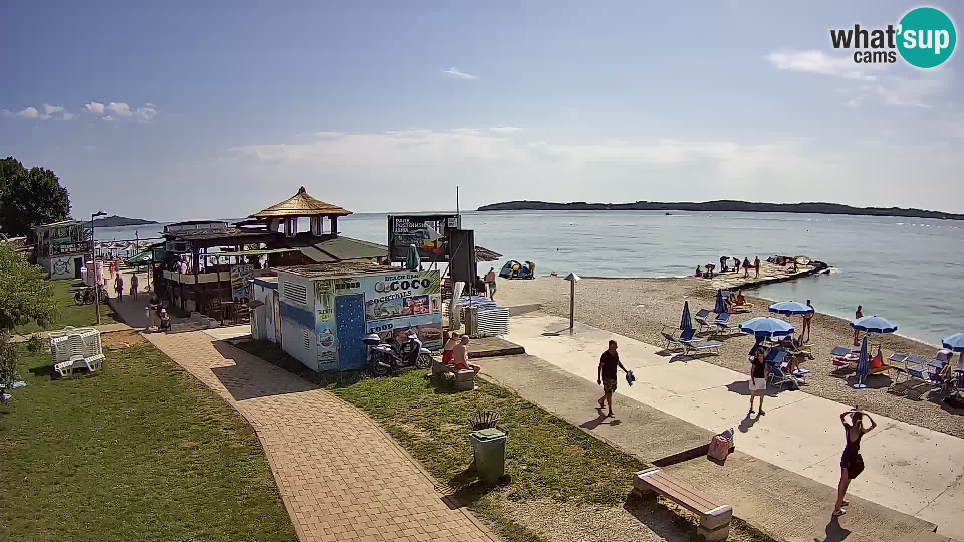 Kamera Plaža Fažana – Istra – Hrvaška