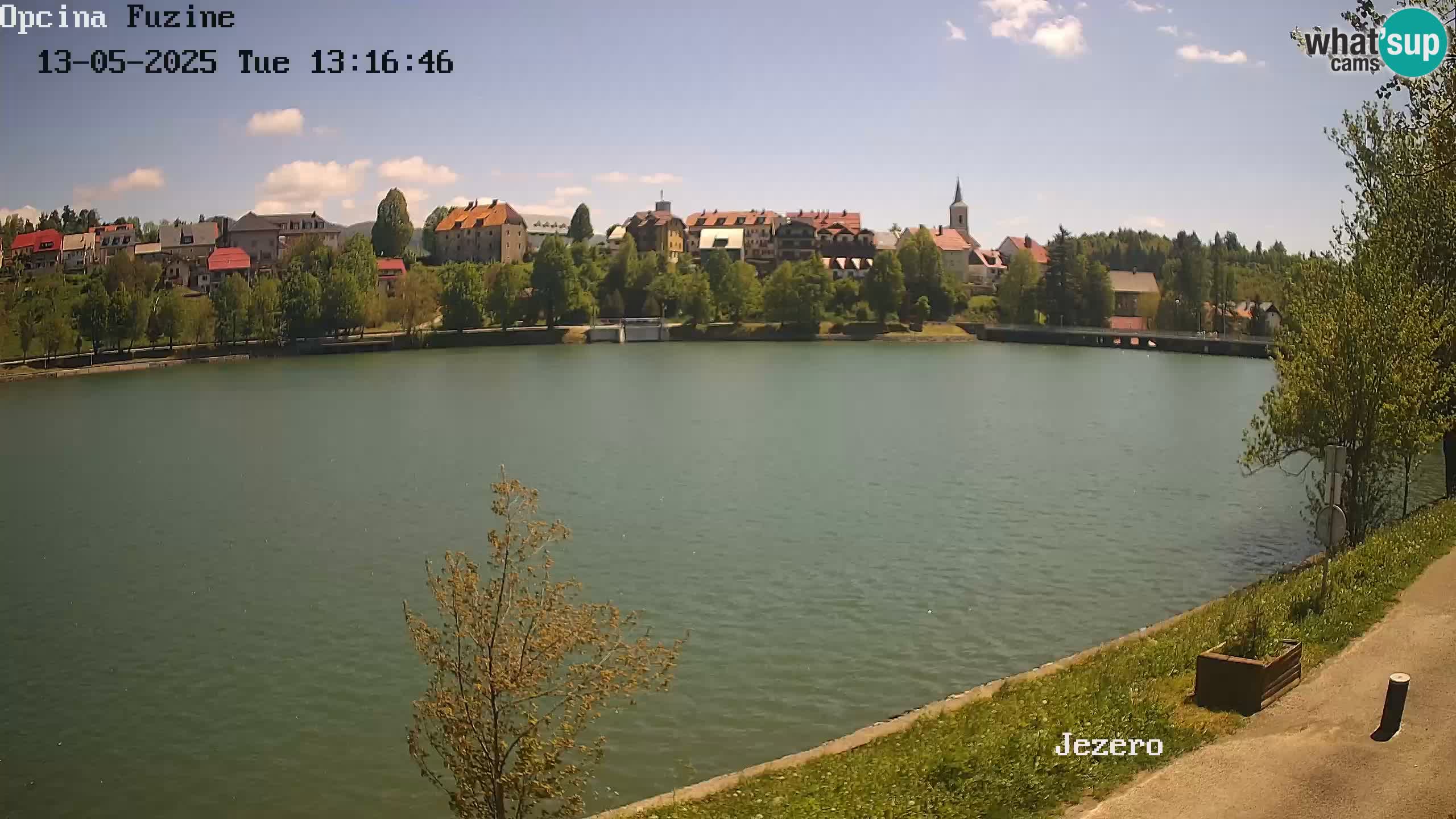 LIVE lago Bajer webcam Bajersko Jezero Fužine