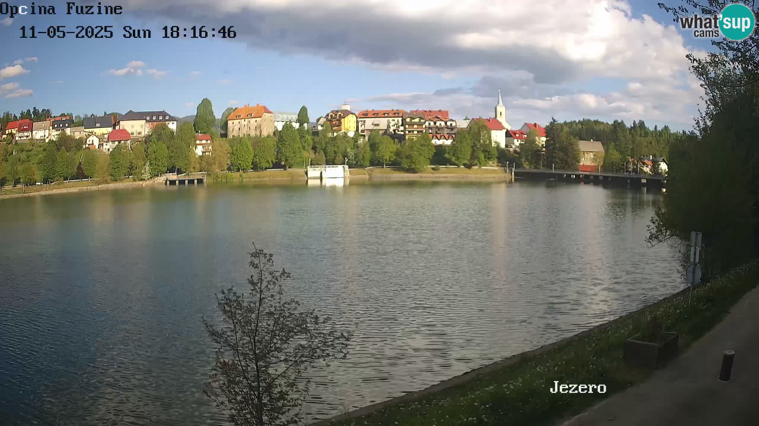 LIVE lago Bajer webcam Bajersko Jezero Fužine