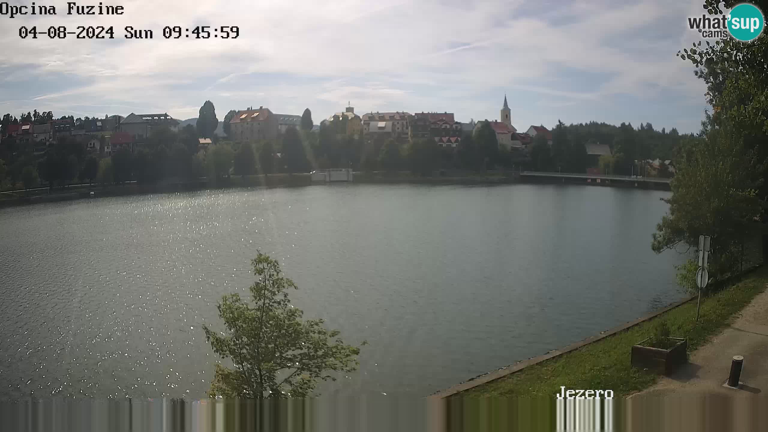 LIVE lago Bajer webcam Bajersko Jezero Fužine