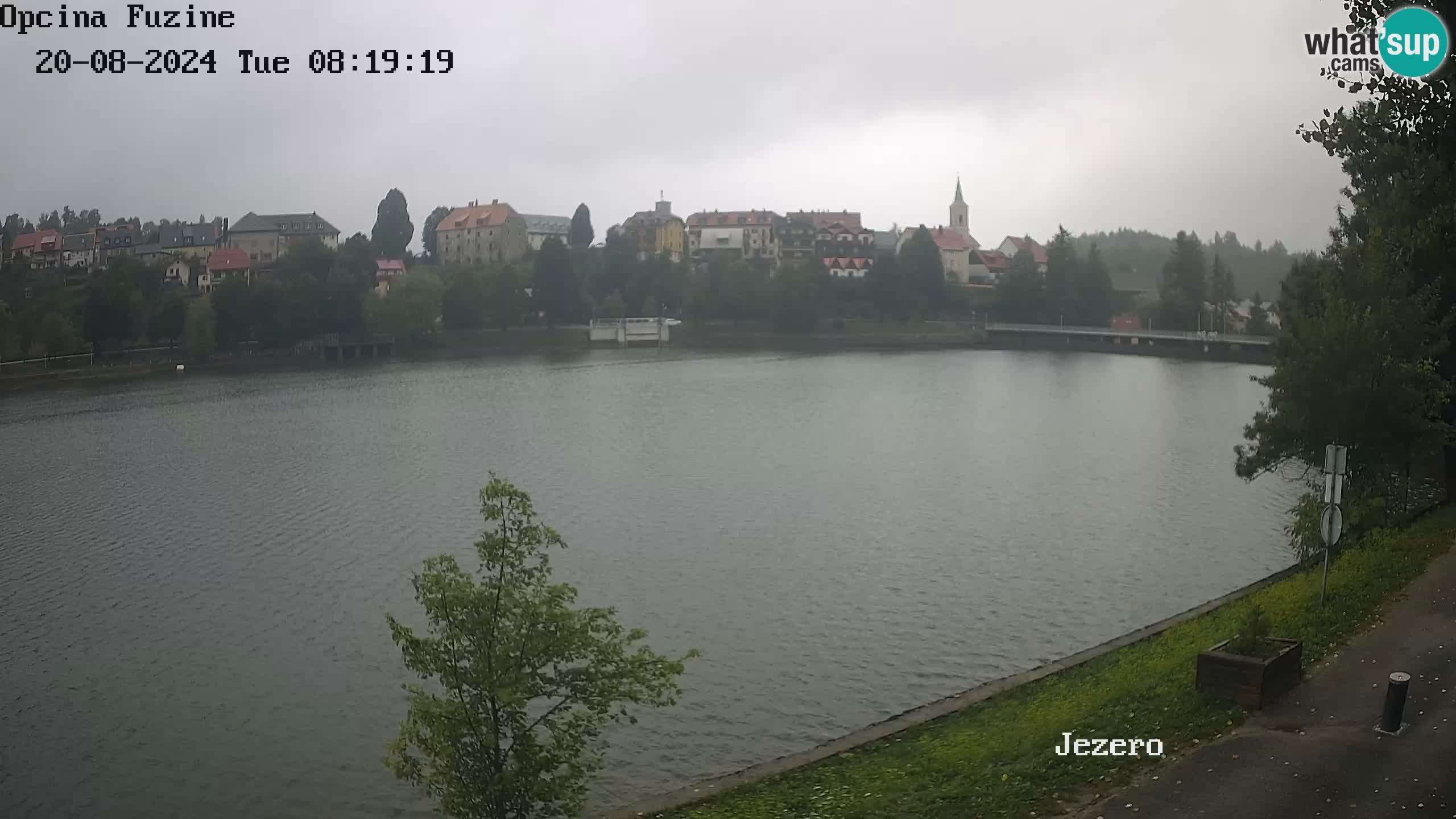 LIVE lago Bajer webcam Bajersko Jezero Fužine